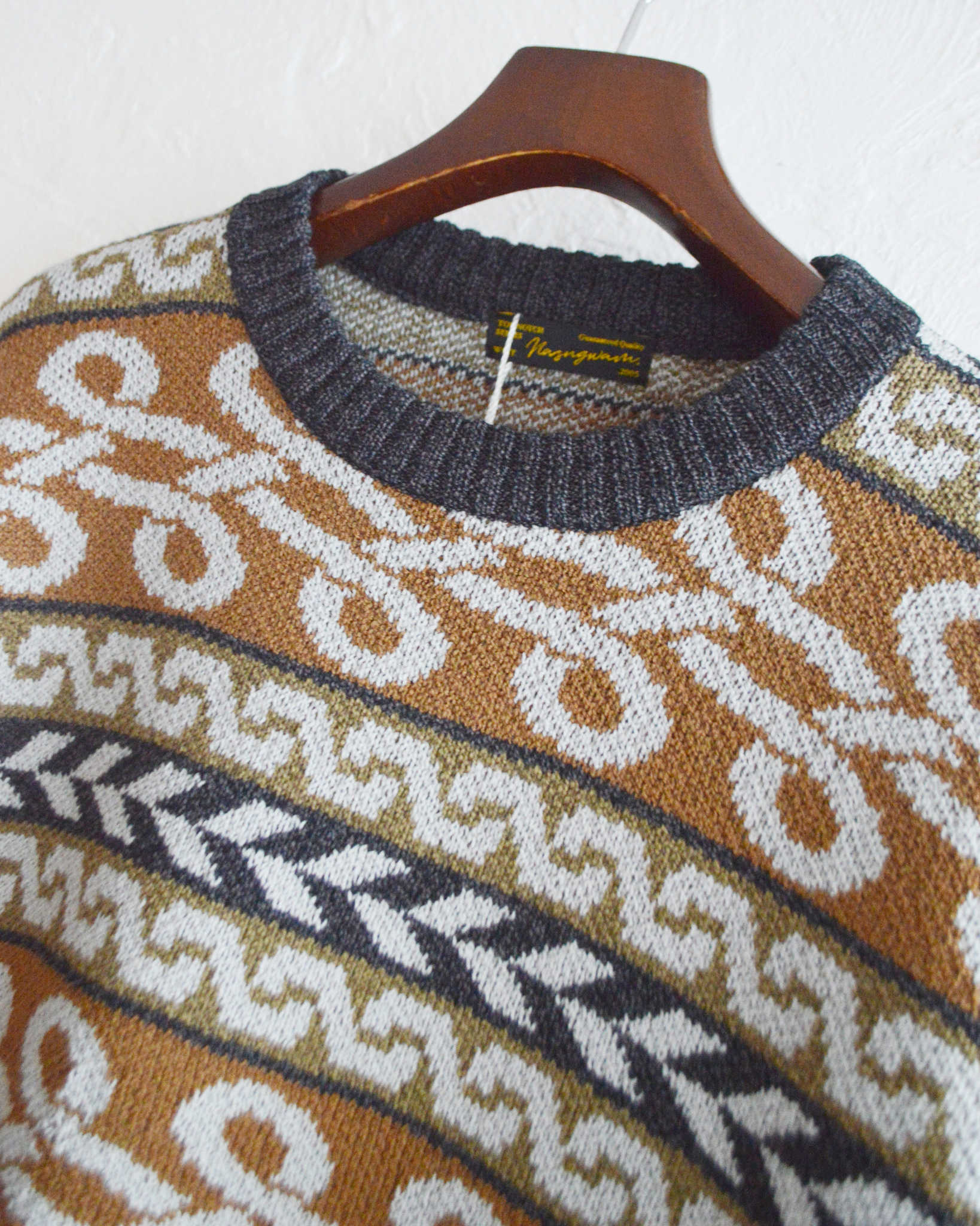 Nasngwam. ナスングワム / BRAID KNIT ブレイドニット (BROWN ブラウン)