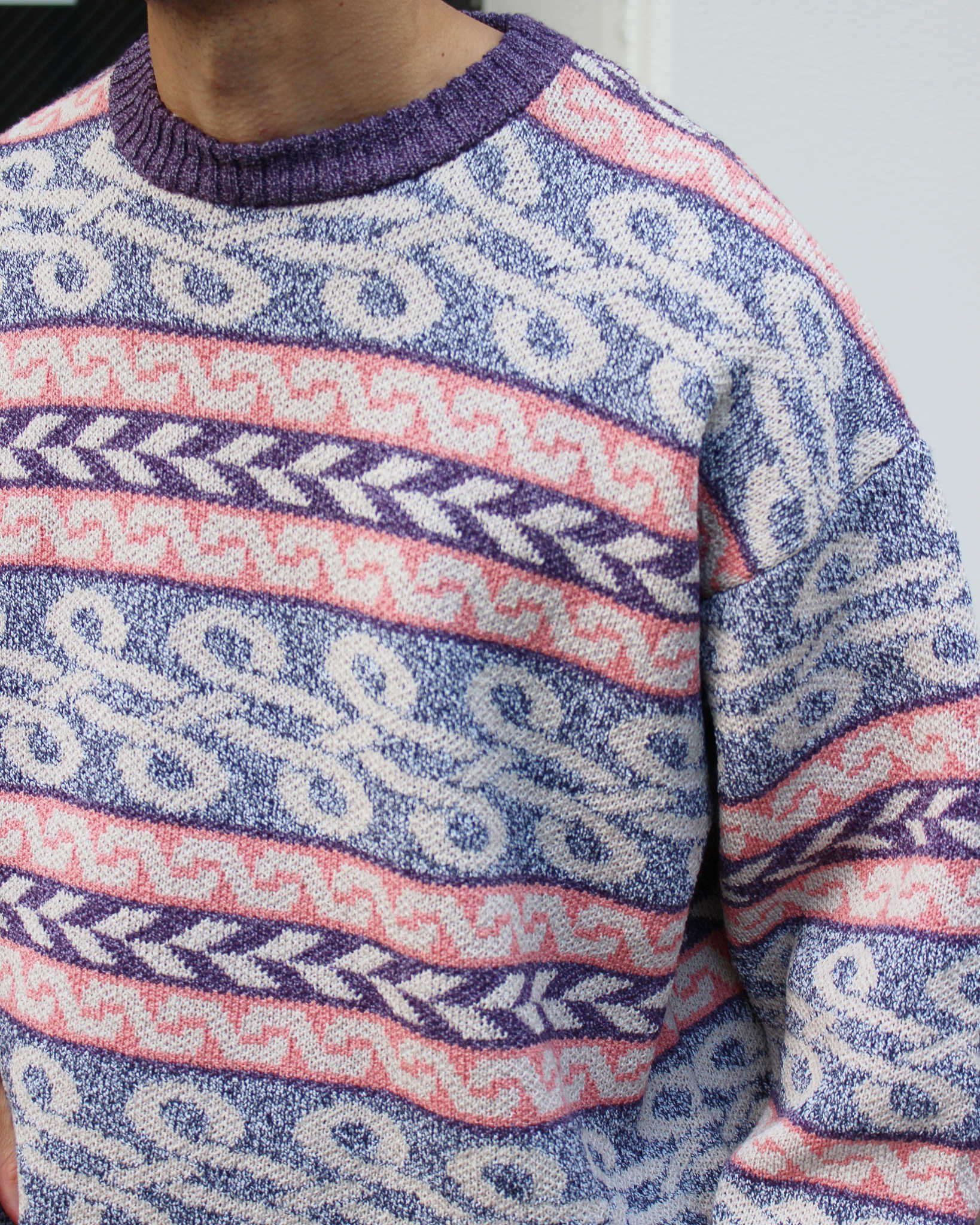 Nasngwam. ナスングワム / BRAID KNIT ブレイドニット (PURPLLE パープル)