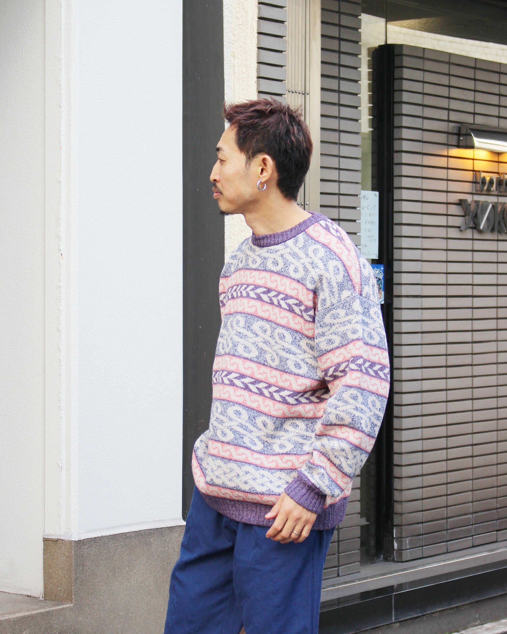 Nasngwam. ナスングワム / BRAID KNIT ブレイドニット (PURPLLE パープル)