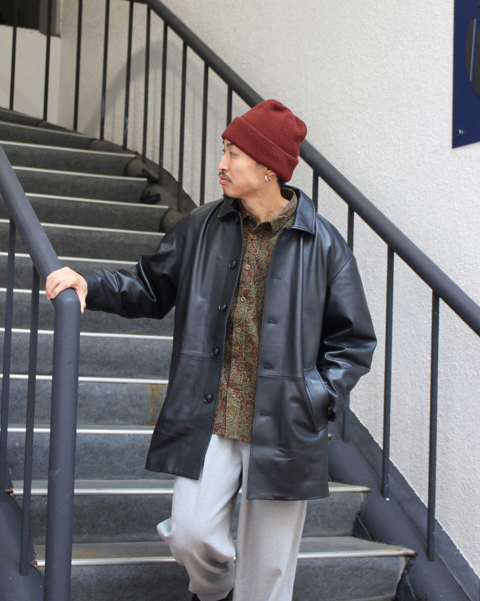 AWESOME LEATHER オーサムレザー / LEATHER HALF COAT レザーハーフ