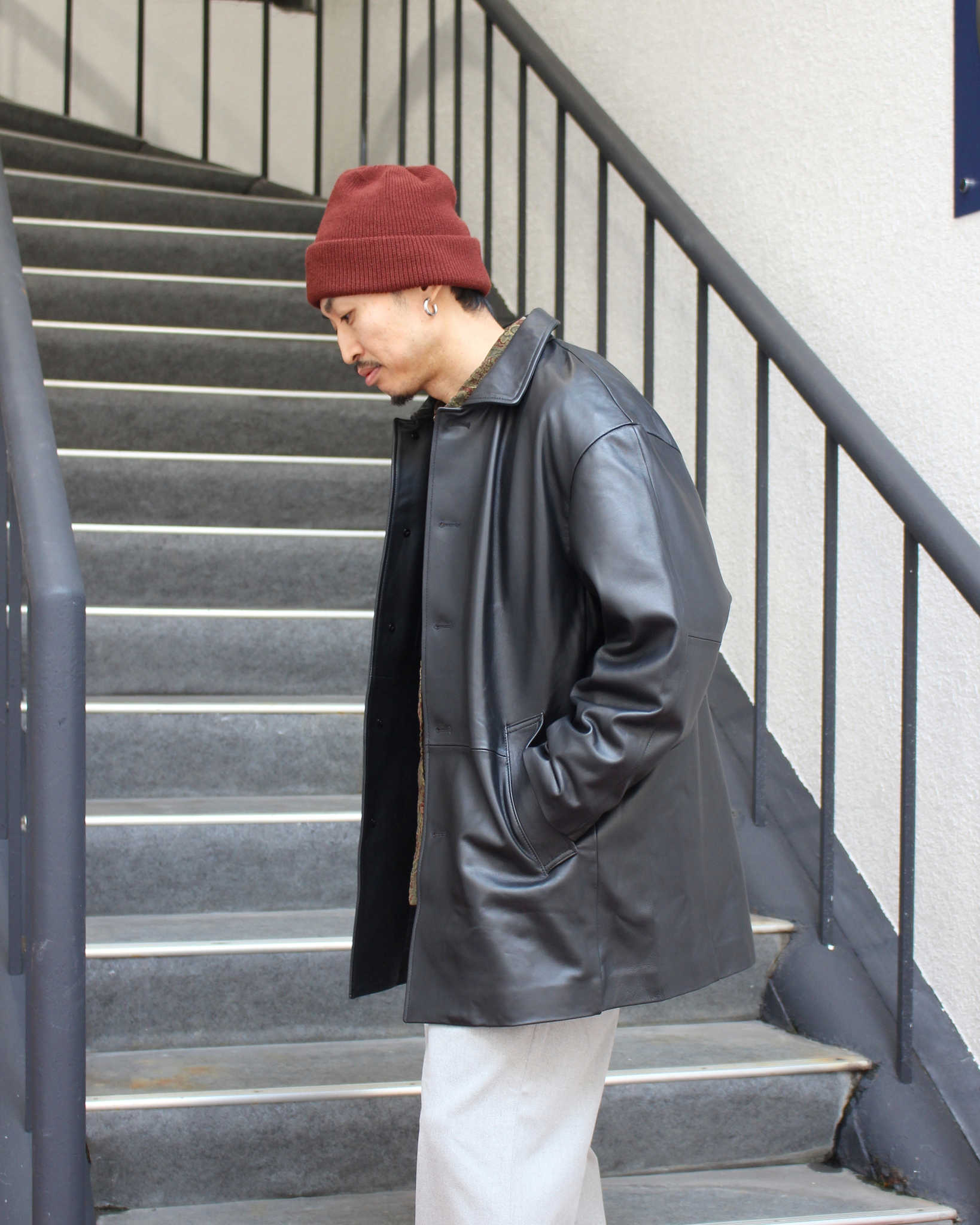 AWESOME LEATHER オーサムレザー / LEATHER HALF COAT レザーハーフ