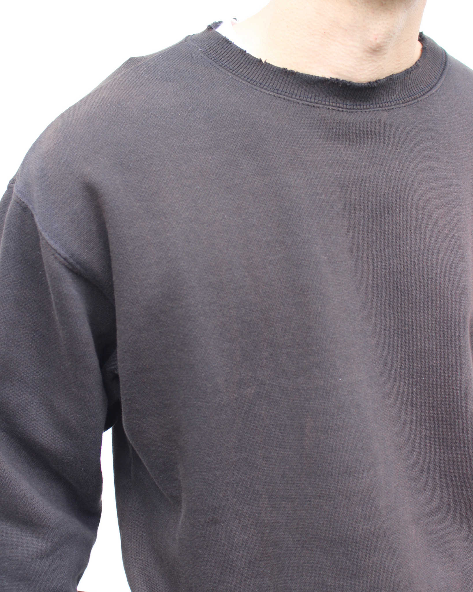 MOOJIMOOJI ムージームージー / CLASSIC CREW NECK クラシッククルーネック (BLACK ブラック)