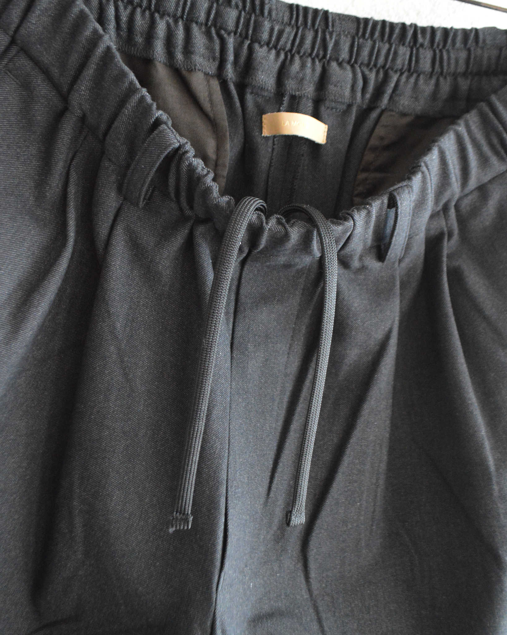 LAMOND ラモンド / CASHMERE TOUCH STANDARD WIDE PANTS カシミアタッチスタンダードワイドパンツ (CHARCOAL チャコール)