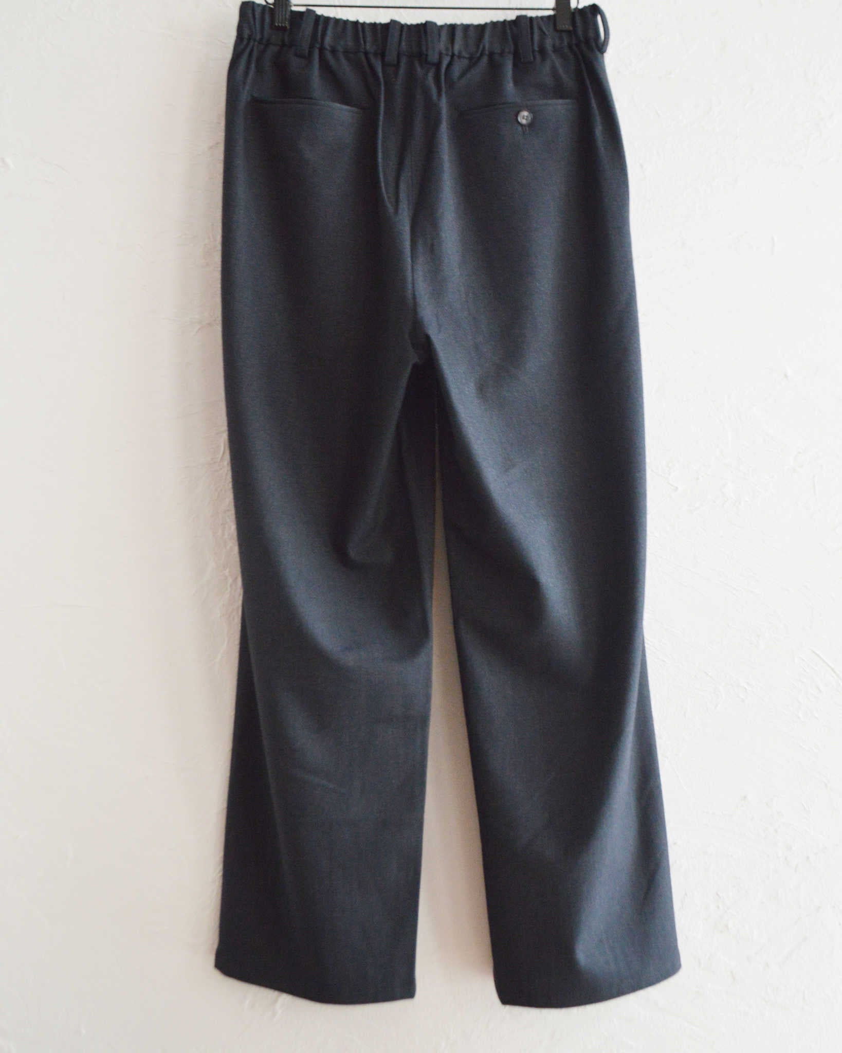 LAMOND ラモンド / CASHMERE TOUCH STANDARD WIDE PANTS カシミアタッチスタンダードワイドパンツ (CHARCOAL チャコール)