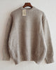 Kerry Woollen Mills ケリーウーレンミルズ / MOSS STITCH CREW NECK SWEATER RELAX モスステッチクルーネックセーター (OATMEAL オートミール)