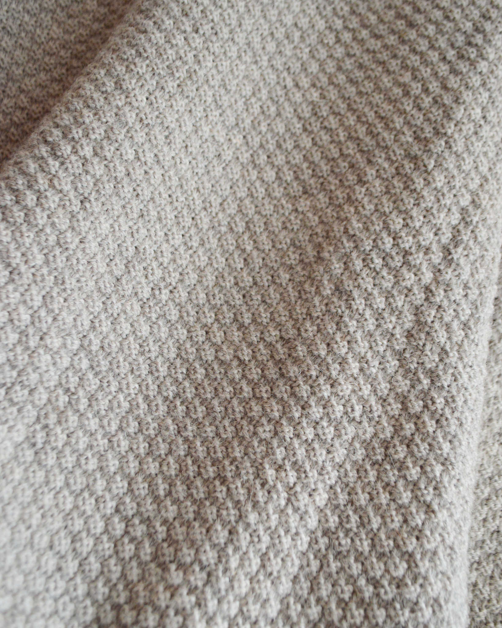 Kerry Woollen Mills ケリーウーレンミルズ / MOSS STITCH CREW NECK SWEATER RELAX モスステッチクルーネックセーター (OATMEAL オートミール)