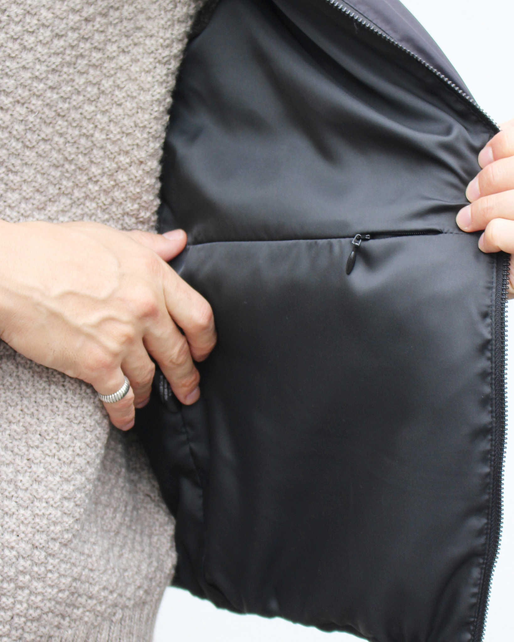 LAMOND ラモンド / CURVY QUIRT DOWN VEST カーヴィーキルトダウンベスト (BLACK ブラック)