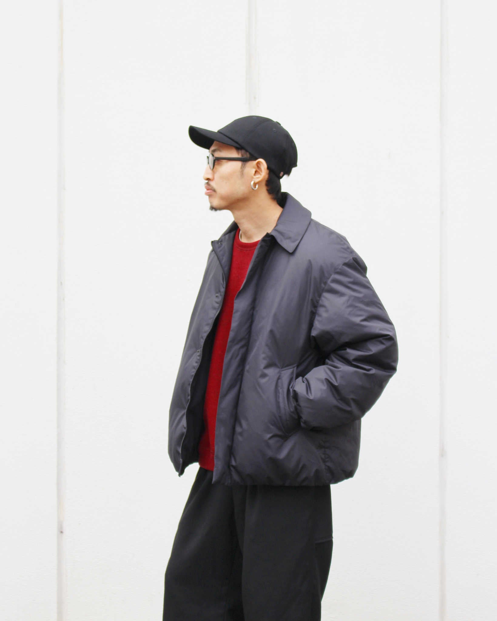 LAMOND ラモンド / SOUTIEN COLLAR DOWN JACKET ステンカラーダウンジャケット (BLACK ブラック)