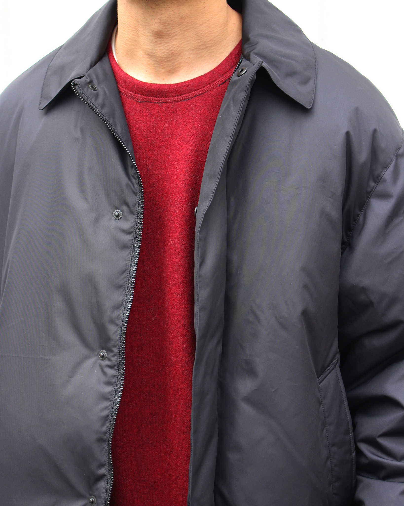 LAMOND ラモンド / SOUTIEN COLLAR DOWN JACKET ステンカラーダウンジャケット (BLACK ブラック)