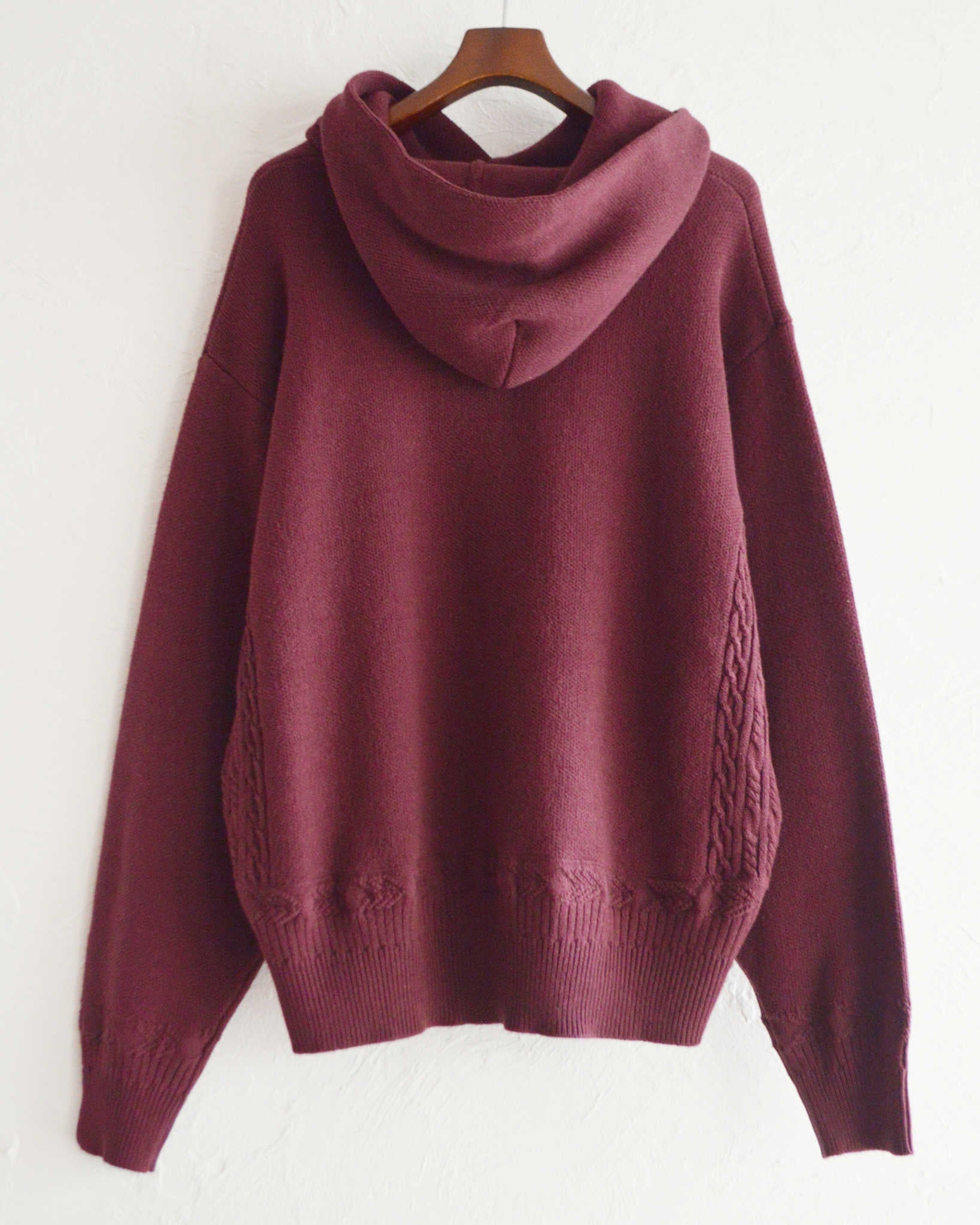 Nasngwam. ナスングワム / ACTUALLY PARKA アクチュアリーパーカー (BURGUNDY バーガンディー)