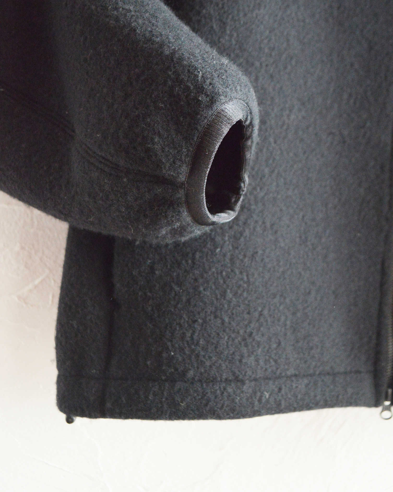 LAMOND ラモンド/ WOOL FLEECE BLOUSON ウールフリースブルゾン (BLACK ブラック)