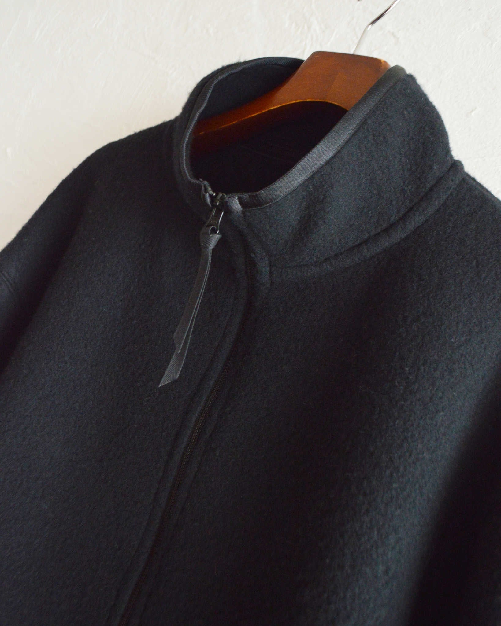 LAMOND ラモンド/ WOOL FLEECE BLOUSON ウールフリースブルゾン (BLACK ブラック)
