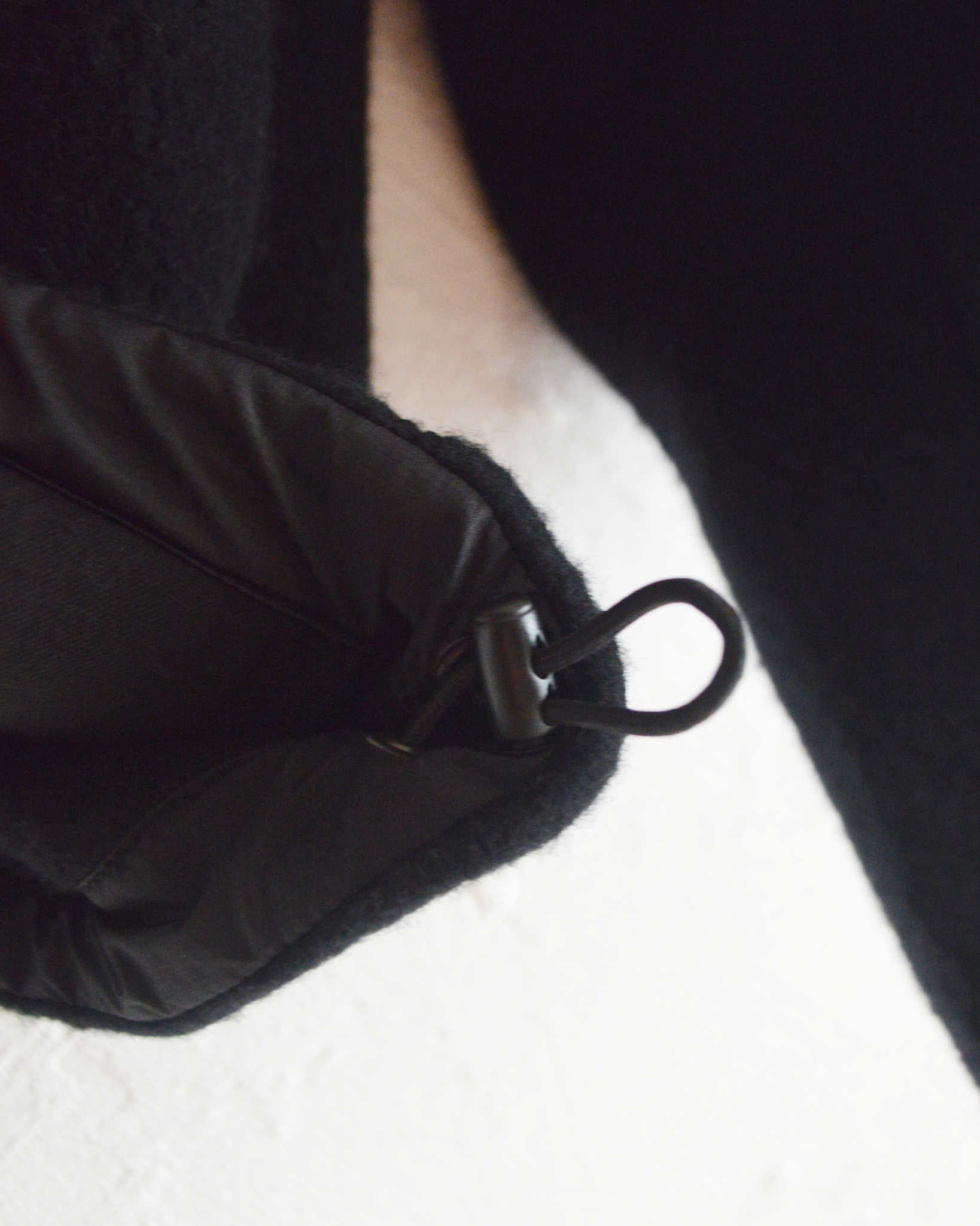 LAMOND ラモンド/ WOOL FLEECE BLOUSON ウールフリースブルゾン (BLACK ブラック)