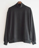 LAMOND ラモンド / LOUNGE SUEDE HIGH NECK SWEAT ラウンジスエードハイネックスウェット (BLACK ブラック)