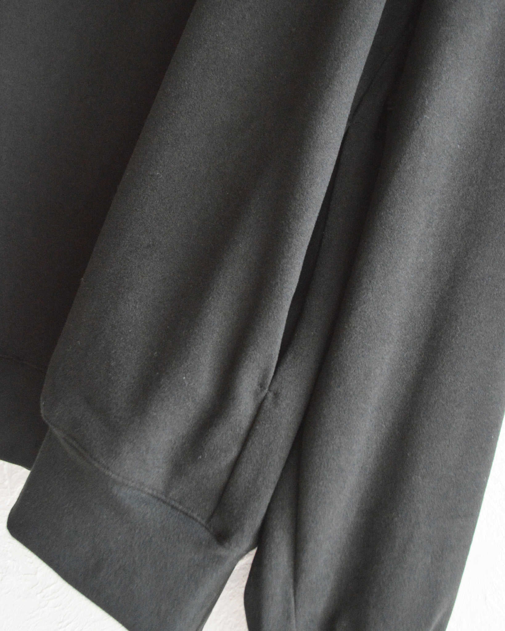 LAMOND ラモンド / LOUNGE SUEDE HIGH NECK SWEAT ラウンジスエードハイネックスウェット (BLACK ブラック)