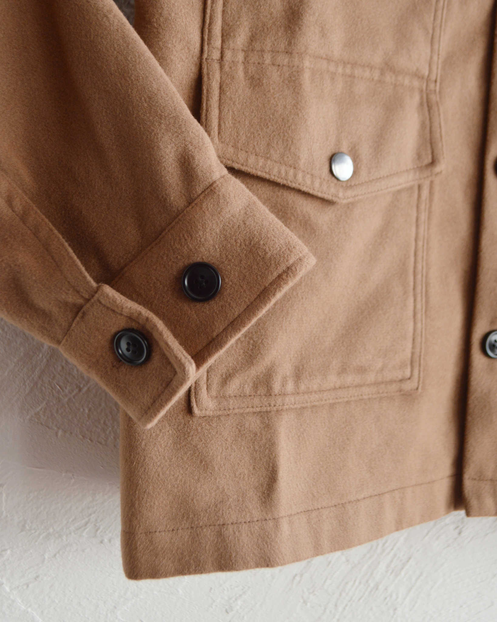 modemdesign モデムデザイン / HEAVY FLANNEL JACKET ヘビーフランネルジャケット (KHAKI カーキ)