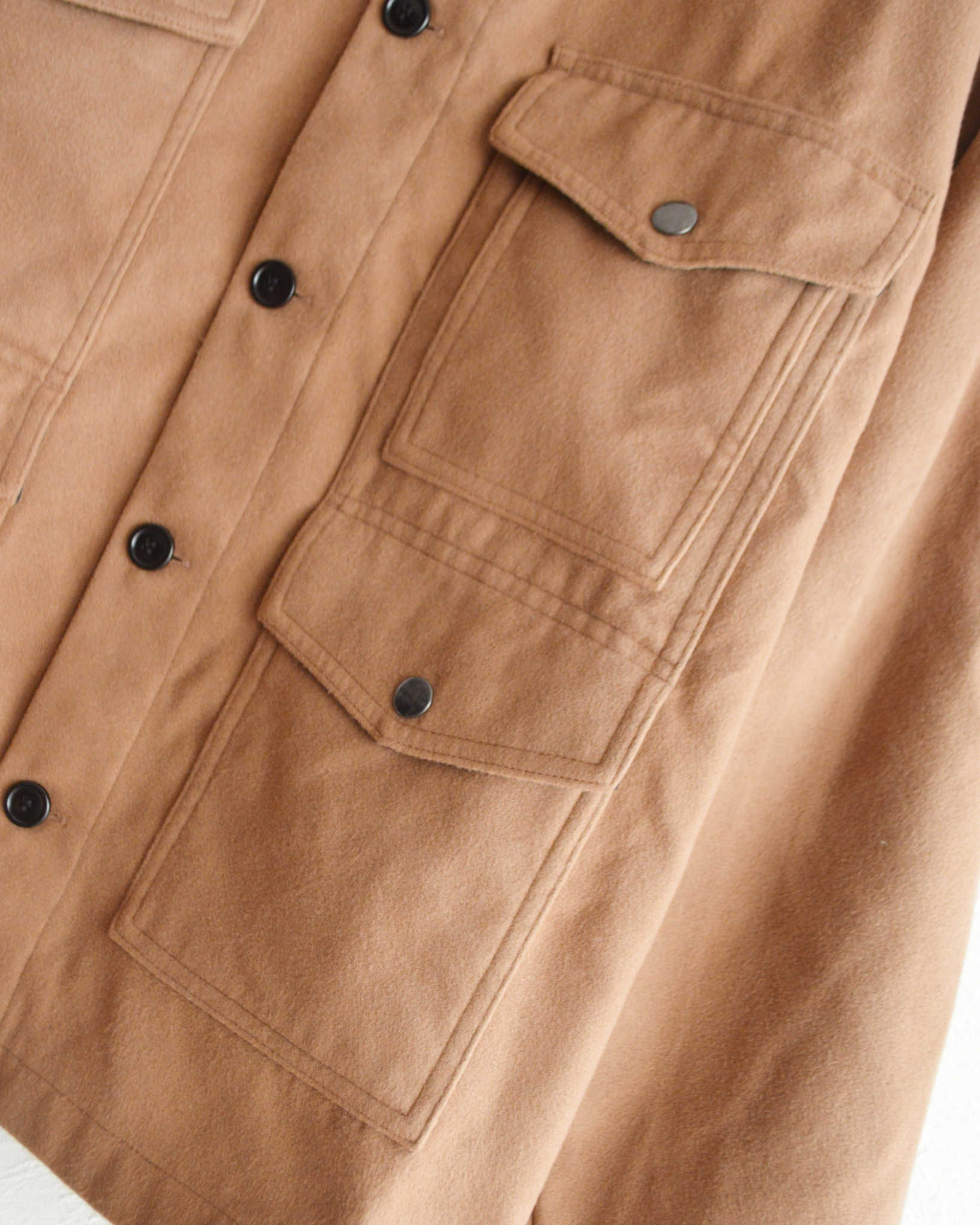 modemdesign モデムデザイン / HEAVY FLANNEL JACKET ヘビーフランネルジャケット (KHAKI カーキ)