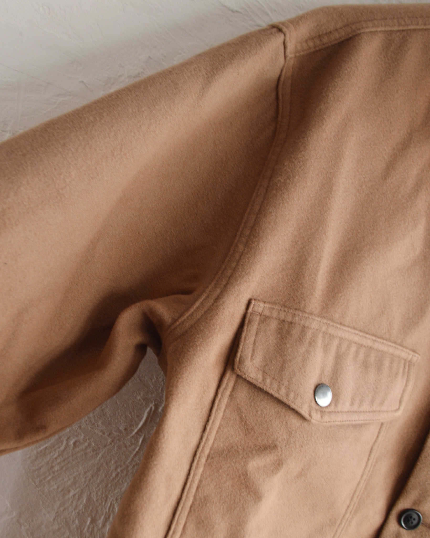 modemdesign モデムデザイン / HEAVY FLANNEL JACKET ヘビーフランネルジャケット (KHAKI カーキ)