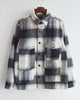 modemdesign モデムデザイン / HEAVY CHECK FLANNEL JACKET ヘビーチェックフランネルジャケット (BLACK ブラック)