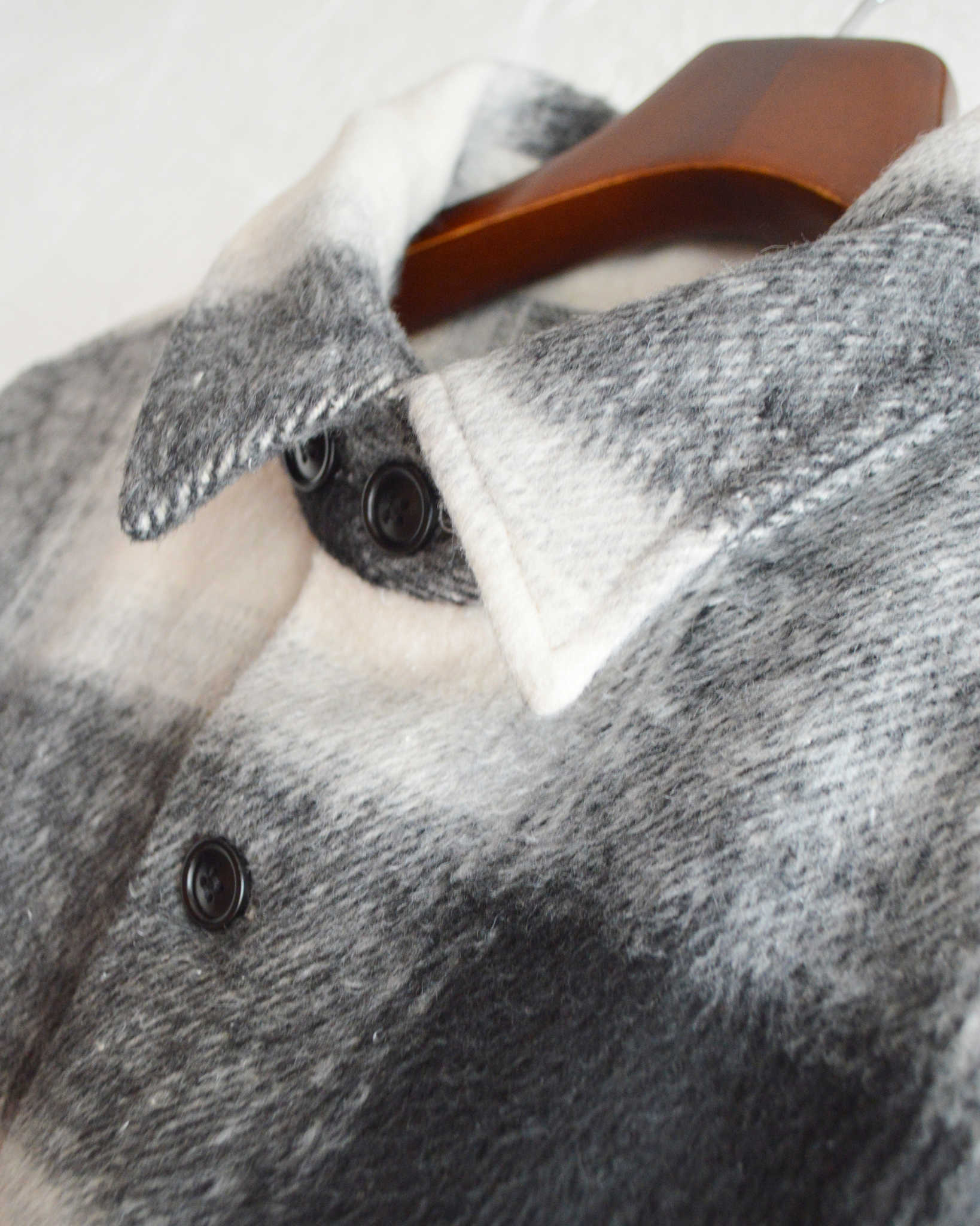 modemdesign モデムデザイン / HEAVY CHECK FLANNEL JACKET ヘビーチェックフランネルジャケット (BLACK ブラック)