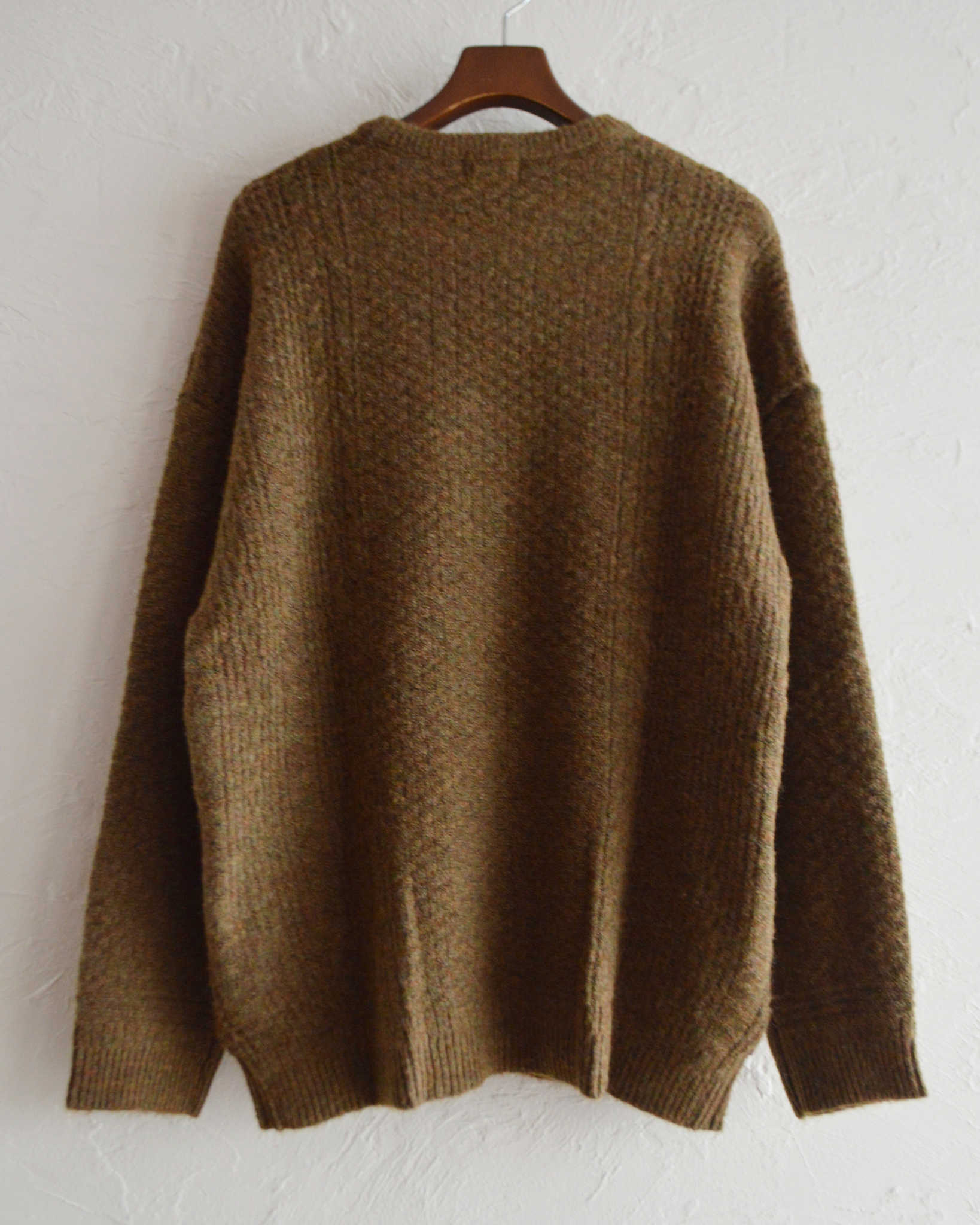 modemdesign モデムデザイン /  MIX YARN KNIT ミックスヤーンニット (CAMEL キャメル)