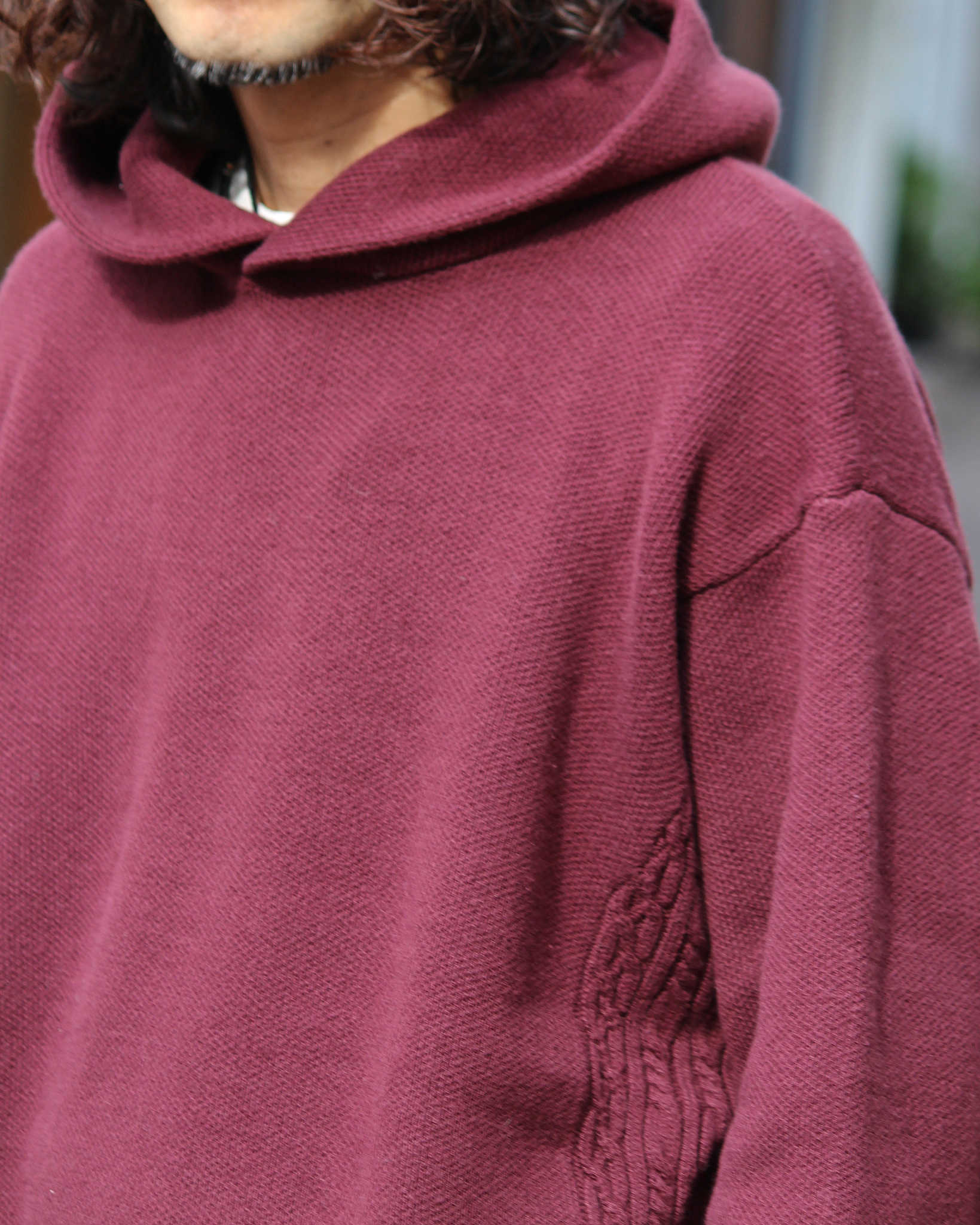 Nasngwam. ナスングワム / ACTUALLY PARKA アクチュアリーパーカー (BURGUNDY バーガンディー)