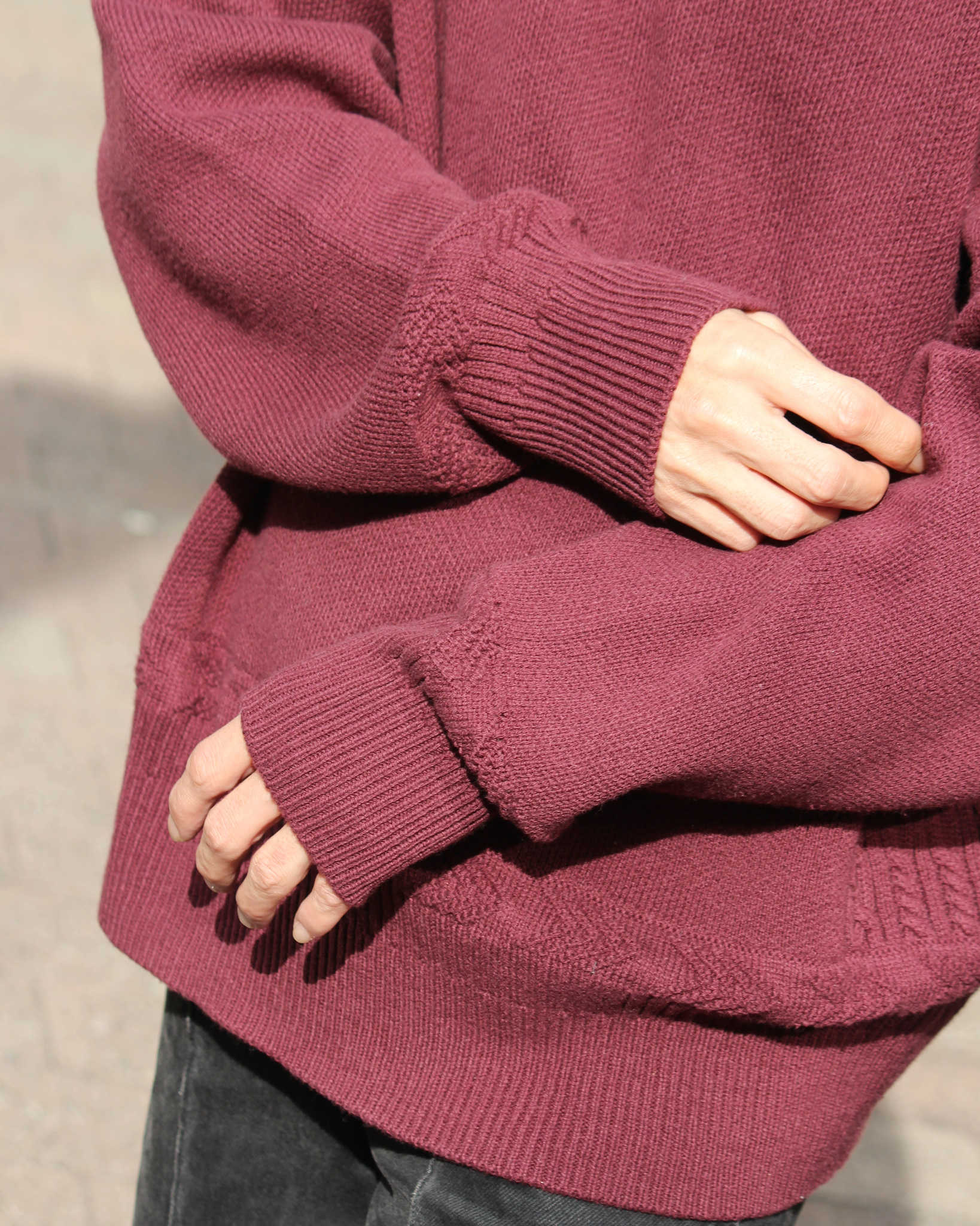 Nasngwam. ナスングワム / ACTUALLY PARKA アクチュアリーパーカー (BURGUNDY バーガンディー)