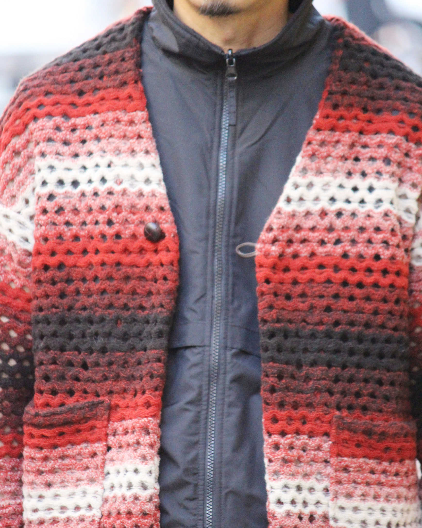 Nasngwam. ナスングワム / ZIGGY CARDIGAN ジギーカーディガン (BURGUNDY バーガンディー)