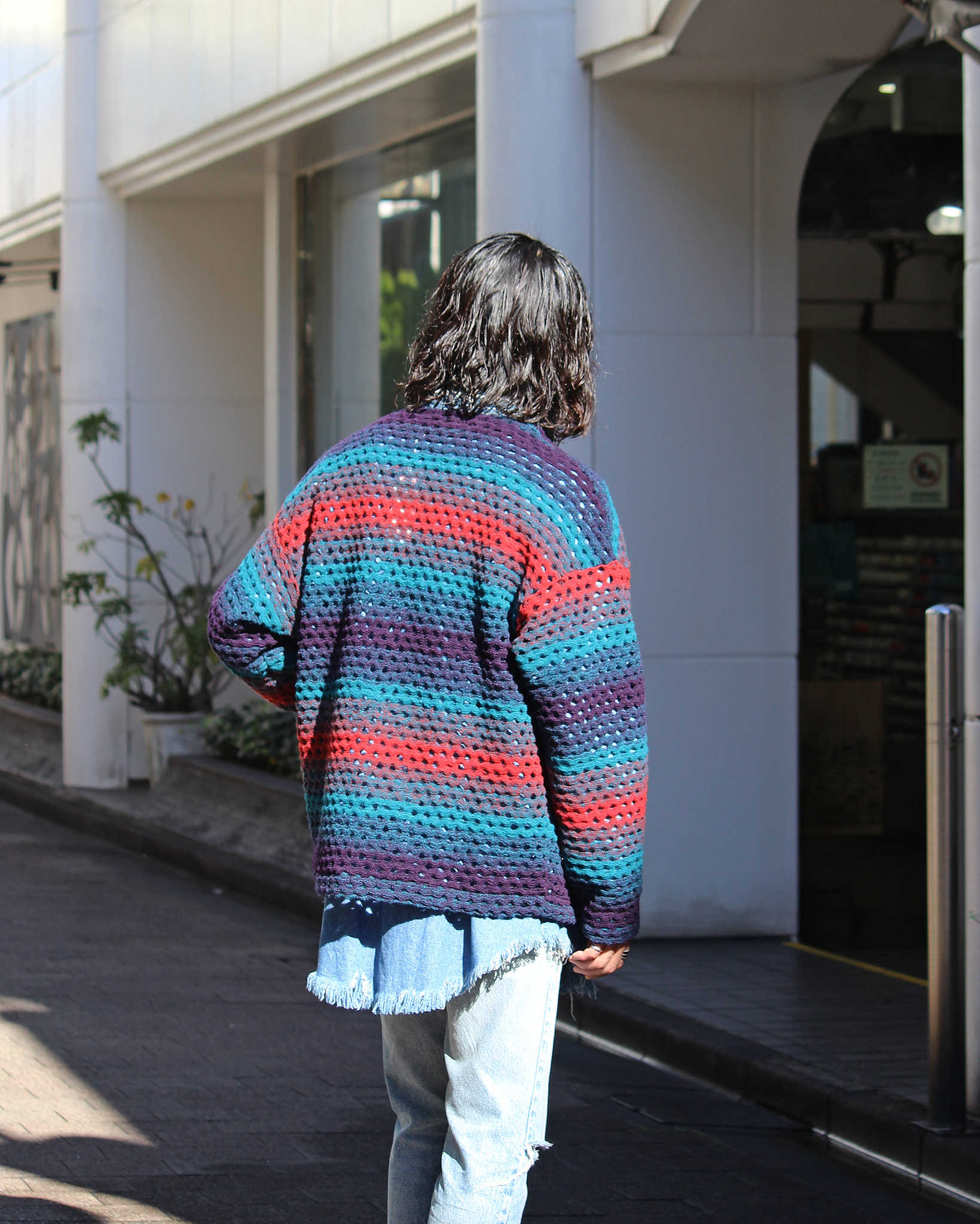 Nasngwam. ナスングワム / ZIGGY CARDIGAN ジギーカーディガン (NAVY ネイビー)