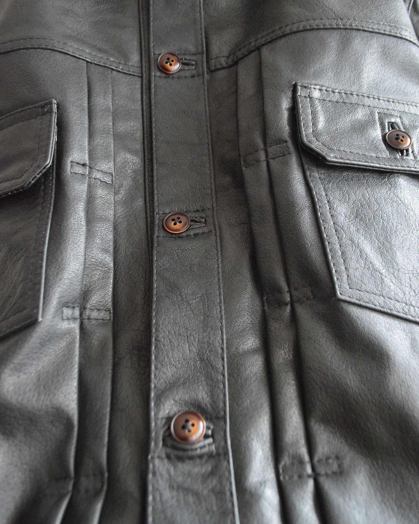 Nasngwam. ナスングワム / ATAVISM LEATHER JACKET アタビズムジャケット Msize  (BLACK ブラック)