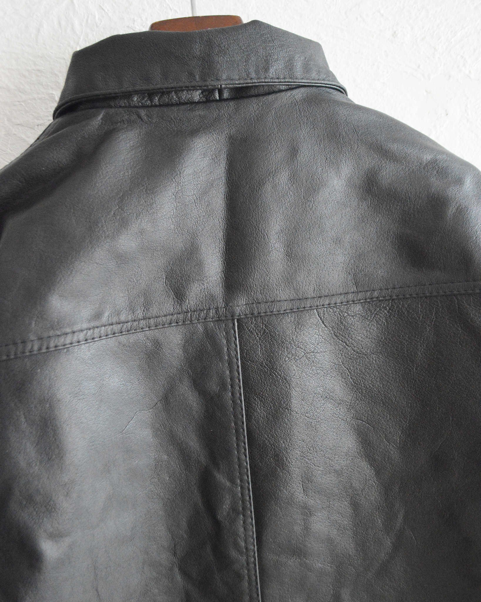 Nasngwam. ナスングワム / ATAVISM LEATHER JACKET アタビズムジャケット Msize  (BLACK ブラック)