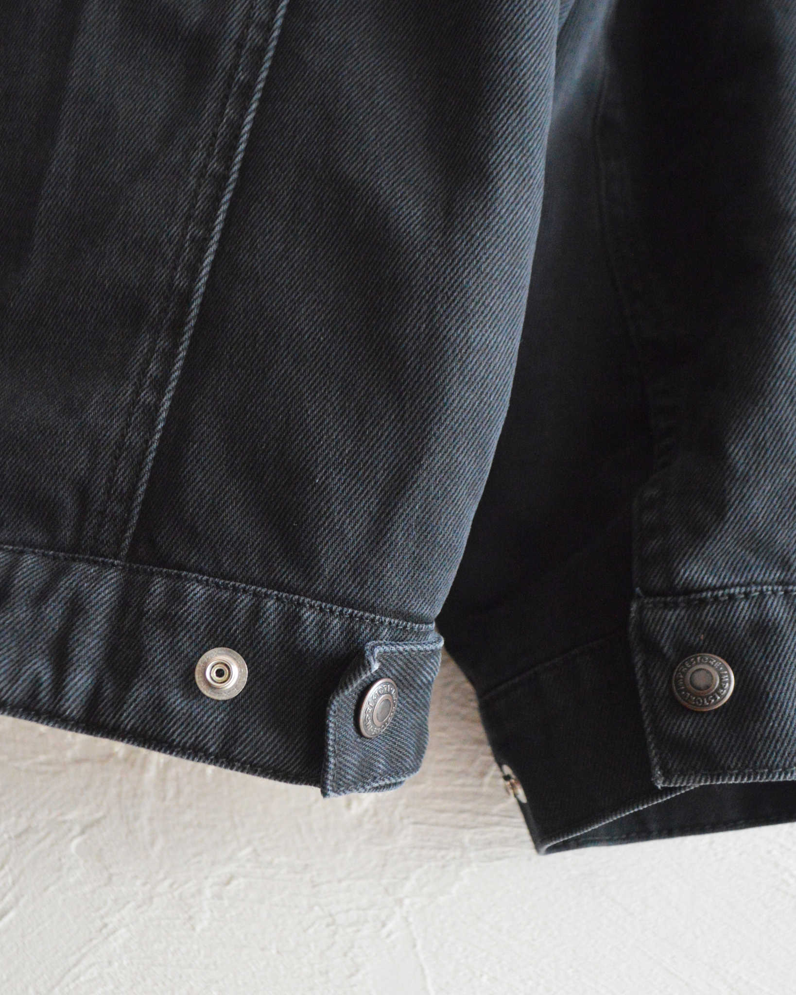 IMPRESTORE インプレストア / Niki | Denim boa jacket デニムボアジャケット (BLACK DENIM ブラックデニム)