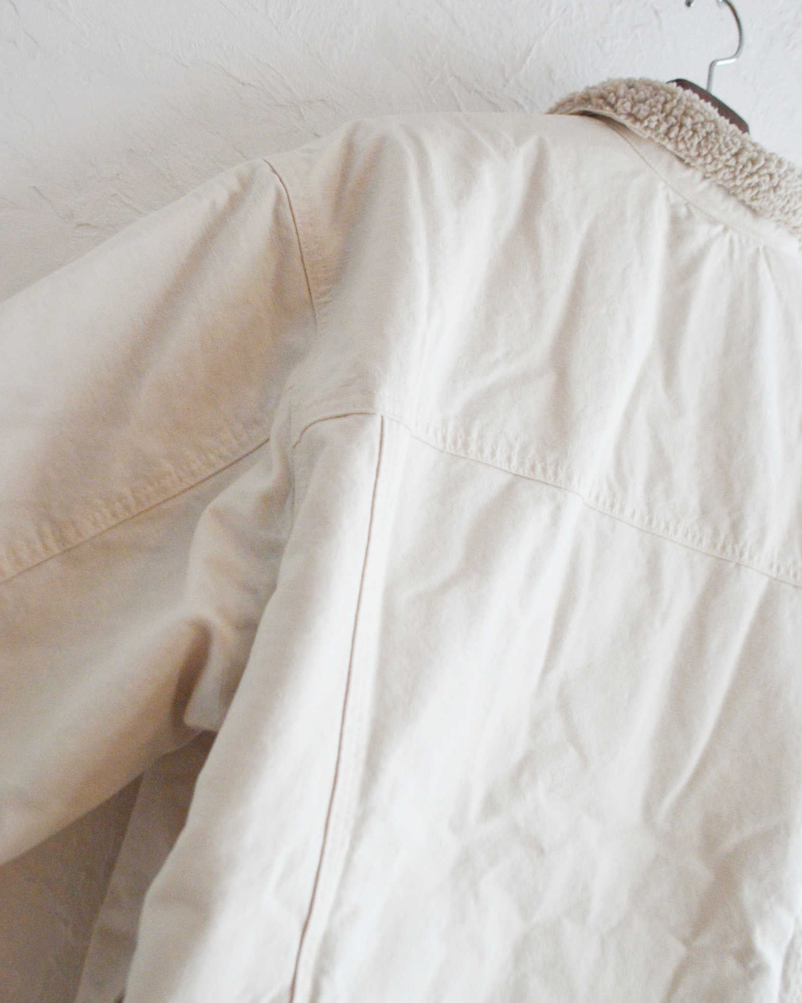 IMPRESTORE インプレストア / Niki | Denim boa jacket デニムボアジャケット (WHITE DENIM ホワイトデニム)