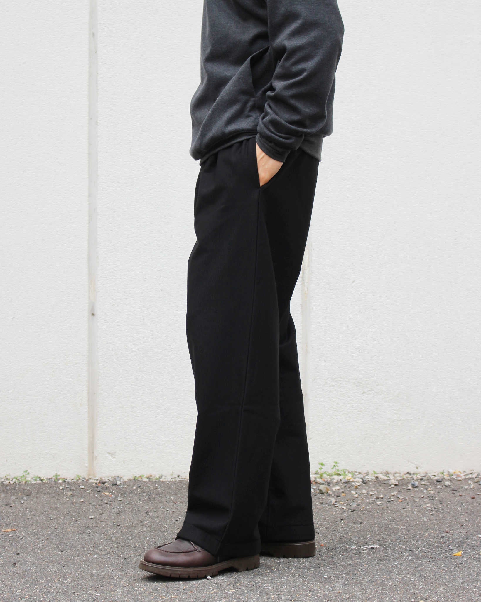 YONCA ヨンカ / WARM TECH PREMIUM PANTS ワームテックプレミアムパンツ (COAL BLACK コールブラック)