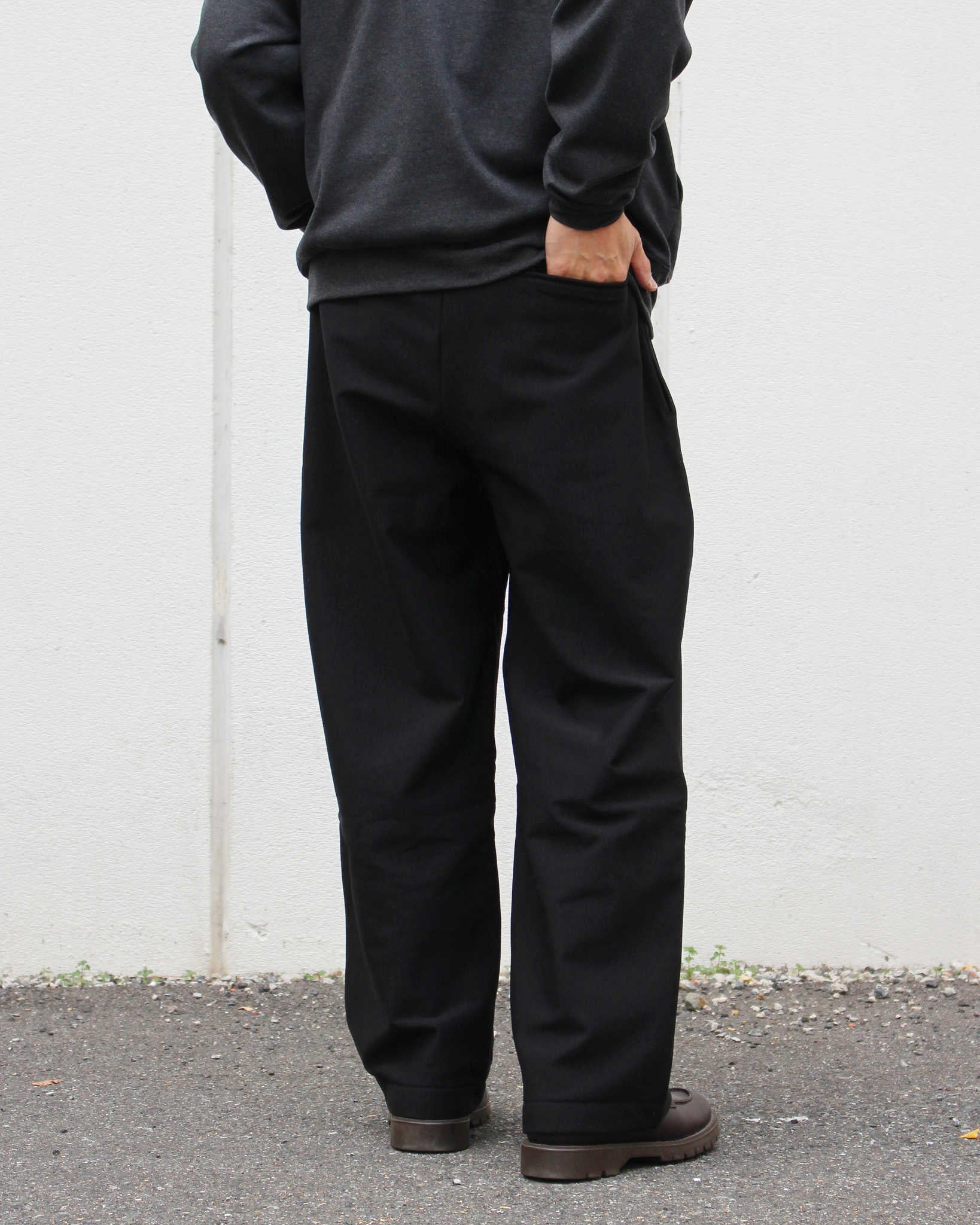 YONCA ヨンカ / WARM TECH PREMIUM PANTS ワームテックプレミアムパンツ (COAL BLACK コールブラック)