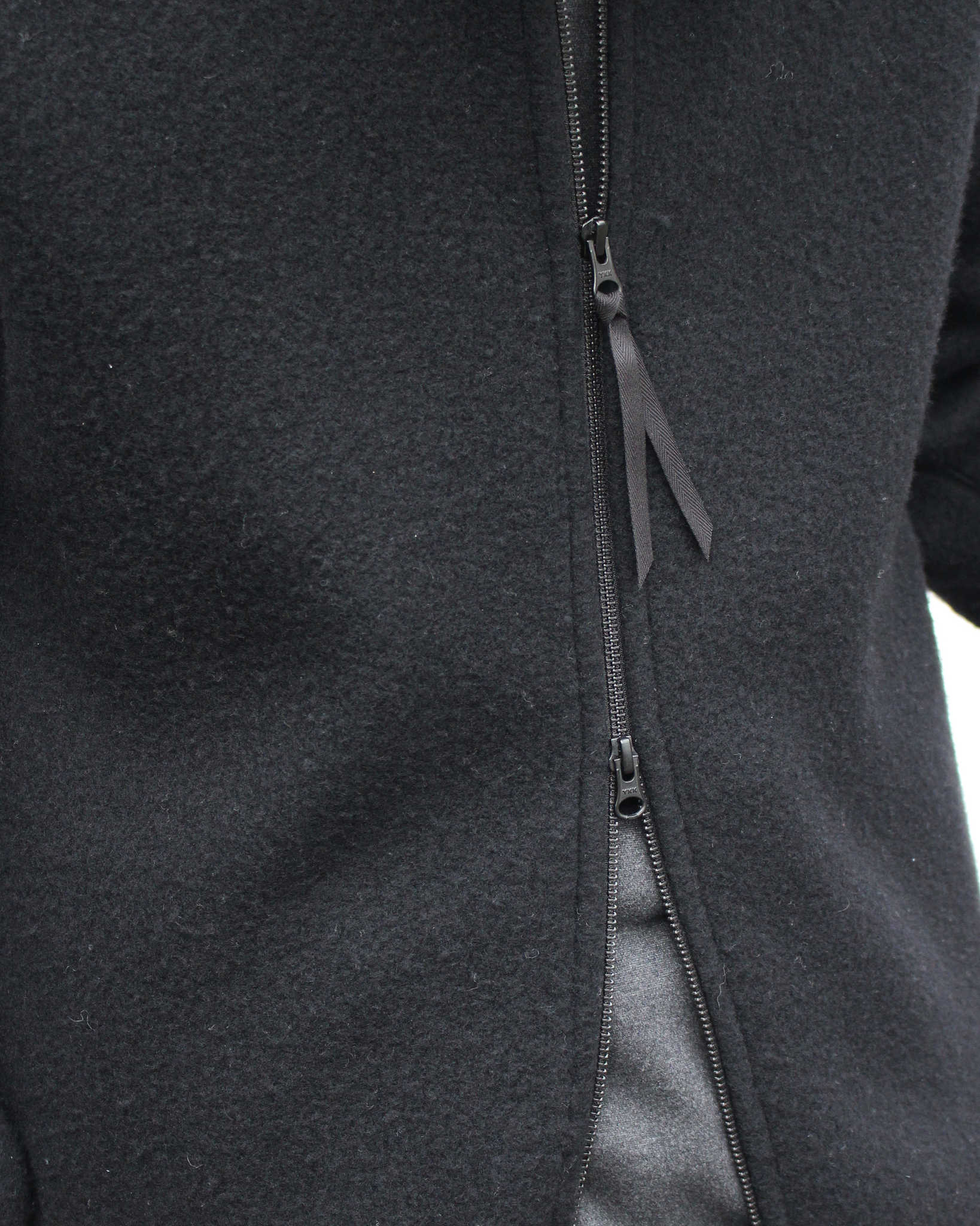 LAMOND ラモンド/ WOOL FLEECE BLOUSON ウールフリースブルゾン (BLACK ブラック)