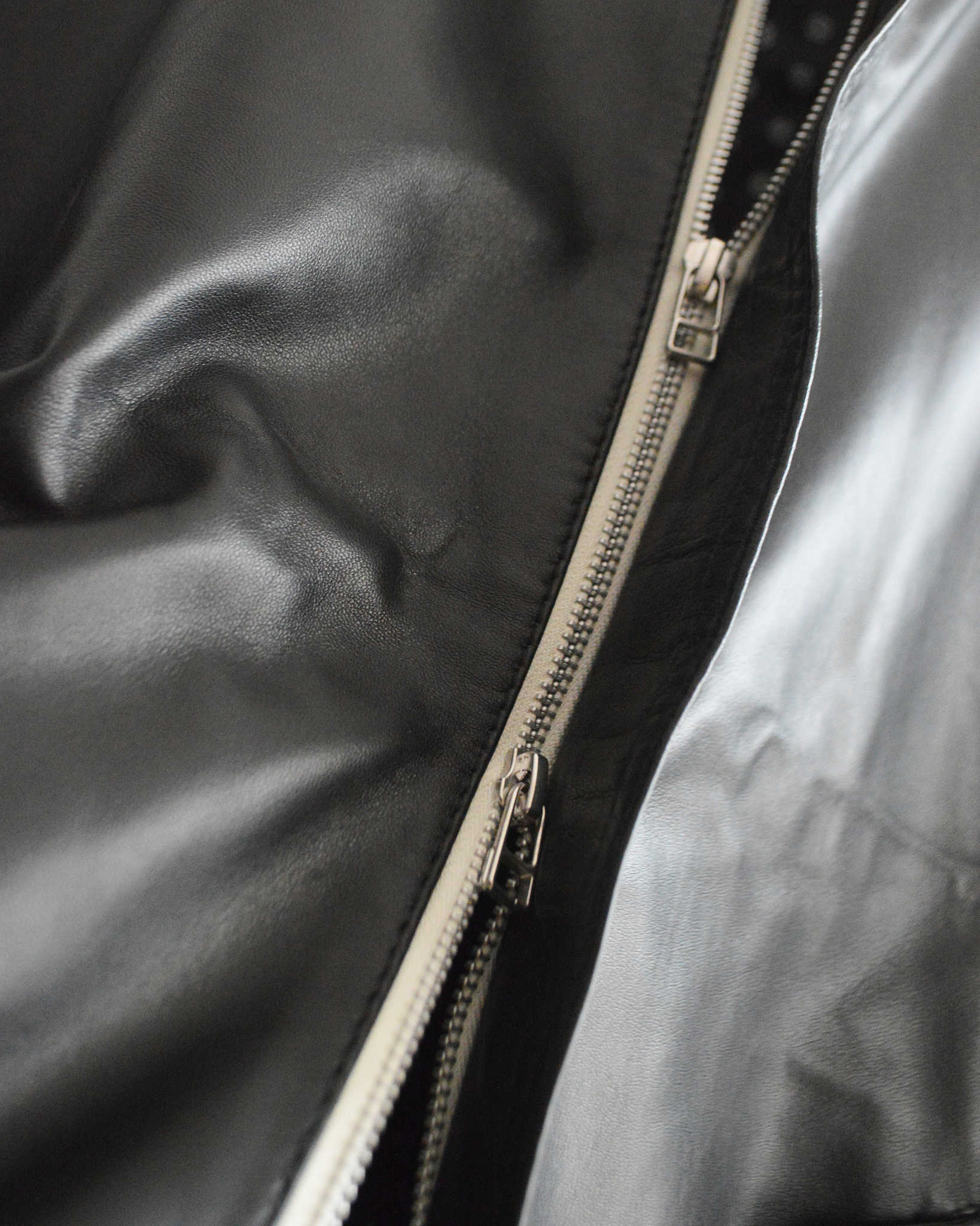 Nasngwam. ナスングワム / ATTRACT LEATHER JACKET アトラクトレザージャケット Lsize (BLACK ブラック)