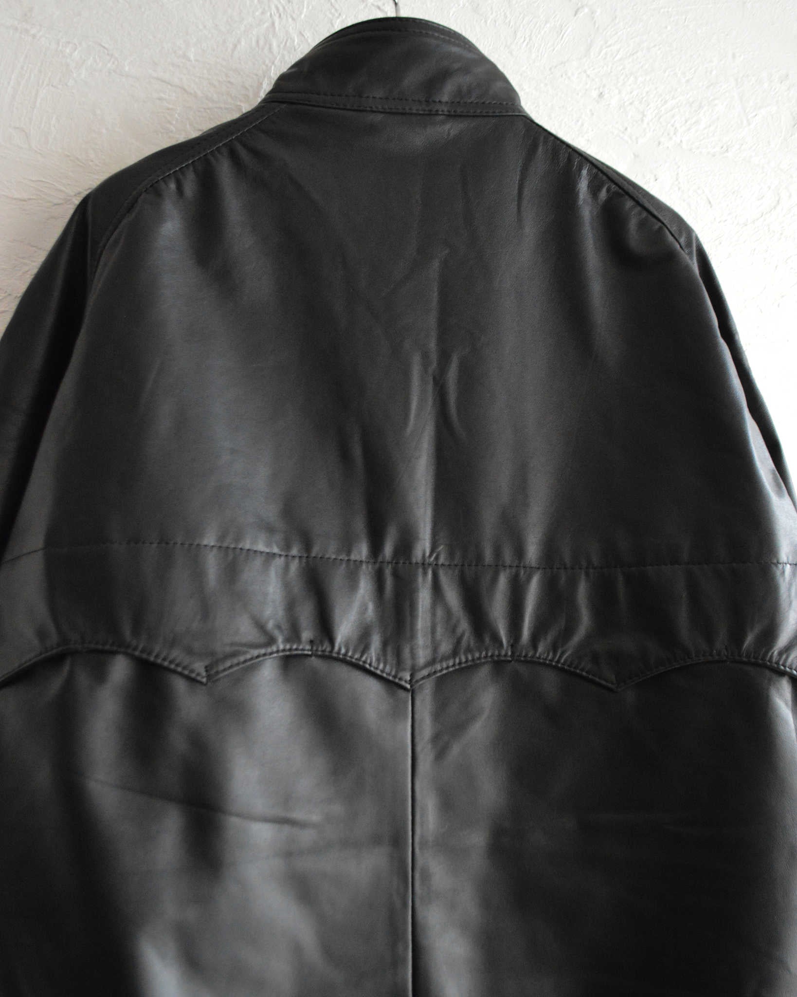 Nasngwam. ナスングワム / ATTRACT LEATHER JACKET アトラクトレザージャケット Lsize (BLACK ブラック)