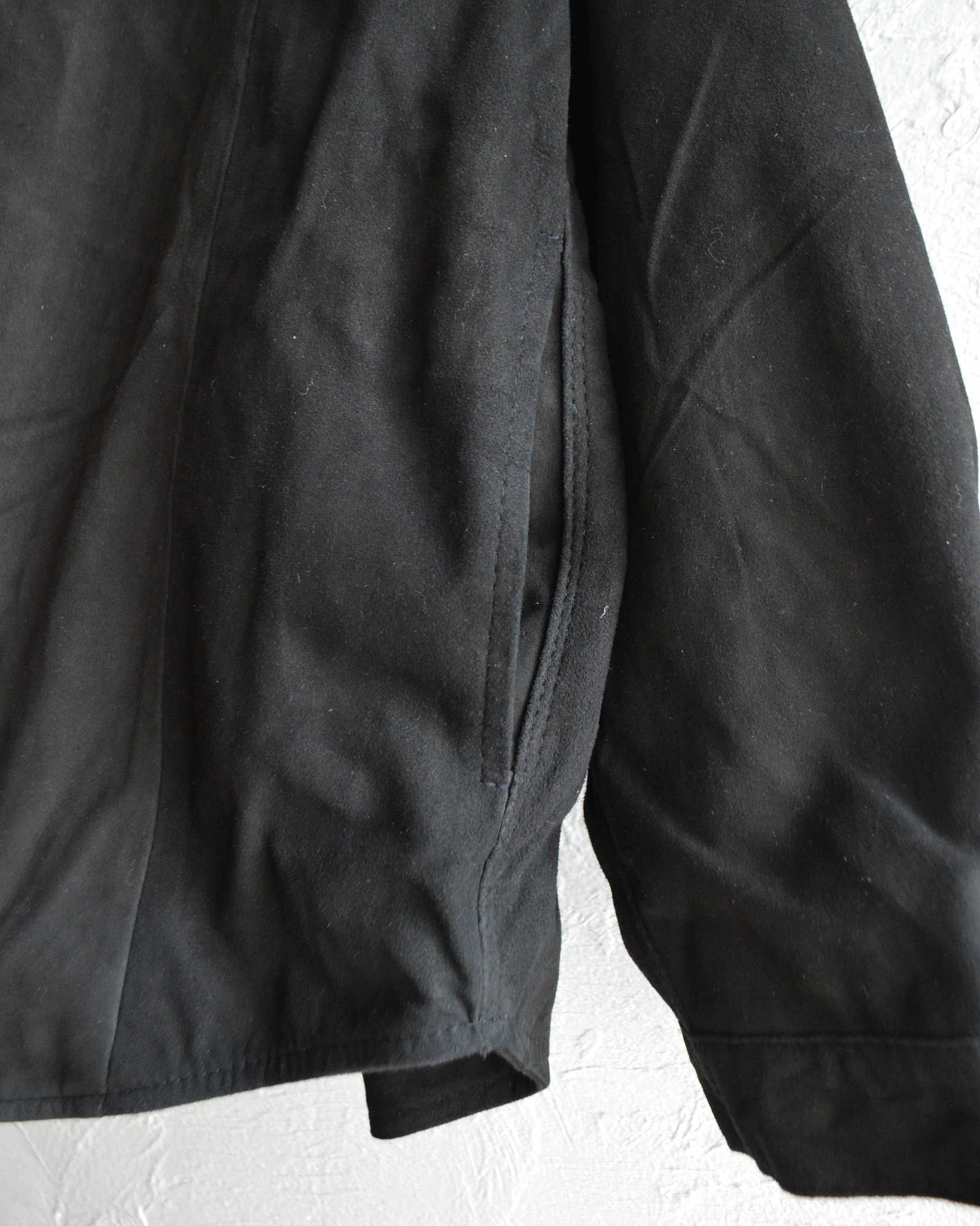 Nasngwam. ナスングワム / BRIGHT SUEDE SHIRTS ブライトスエードシャツ Lsize (BLACK ブラック)