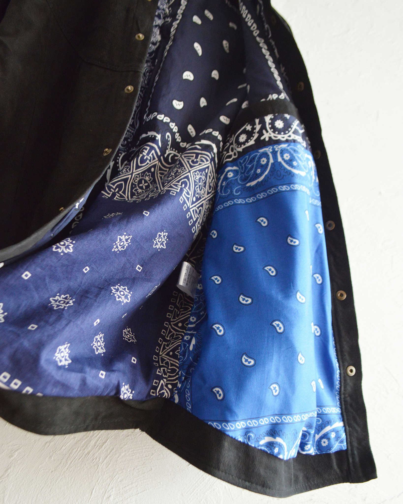 Nasngwam. ナスングワム / BRIGHT SUEDE SHIRTS ブライトスエードシャツ Lsize (BLACK ブラック)