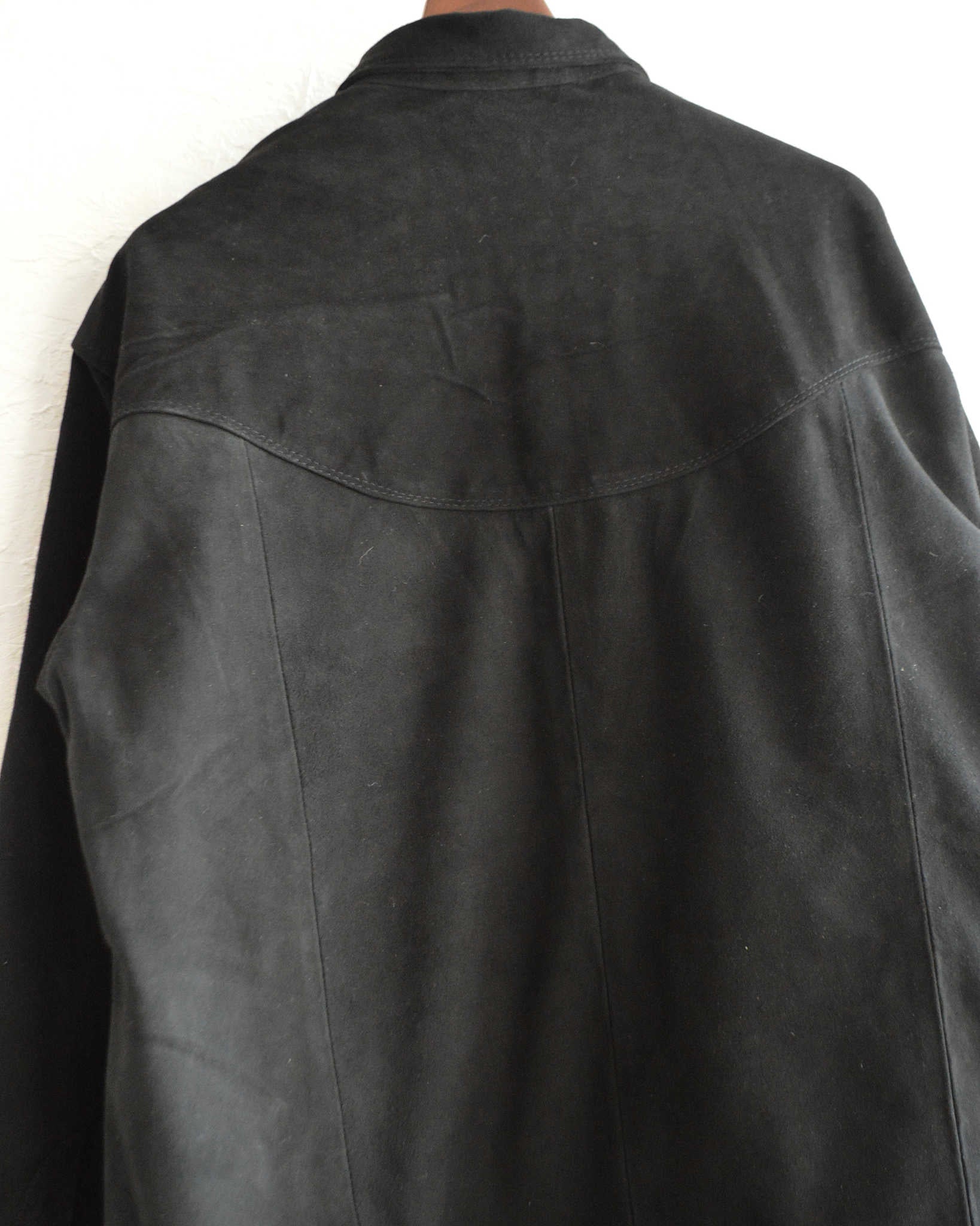 Nasngwam. ナスングワム / BRIGHT SUEDE SHIRTS ブライトスエードシャツ Msize (BLACK ブラック)