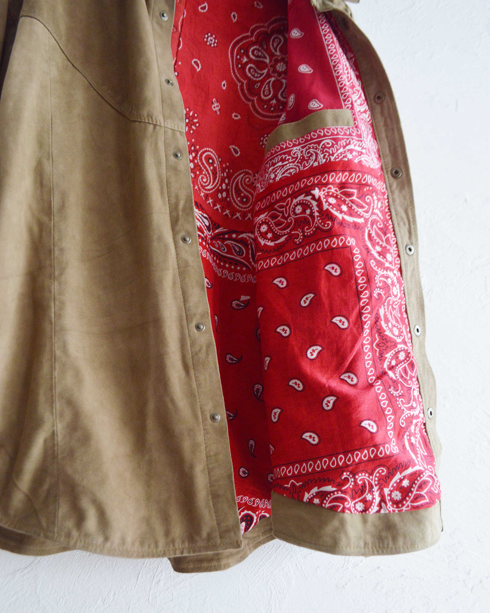 Nasngwam. ナスングワム / BRIGHT SUEDE SHIRTS ブライトスエードシャツ Lsize (BEIGE ベージュ)