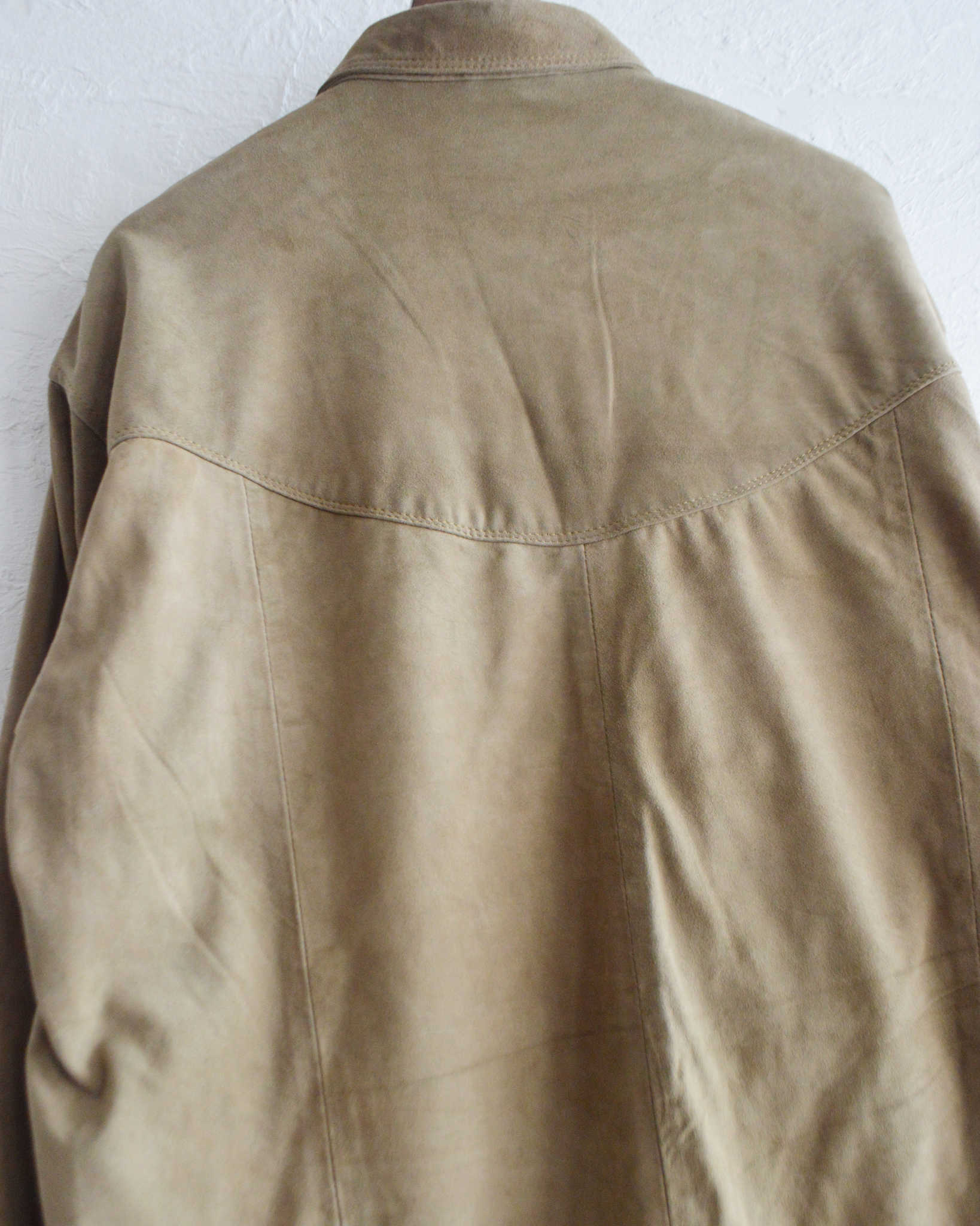 Nasngwam. ナスングワム / BRIGHT SUEDE SHIRTS ブライトスエードシャツ Lsize (BEIGE ベージュ)