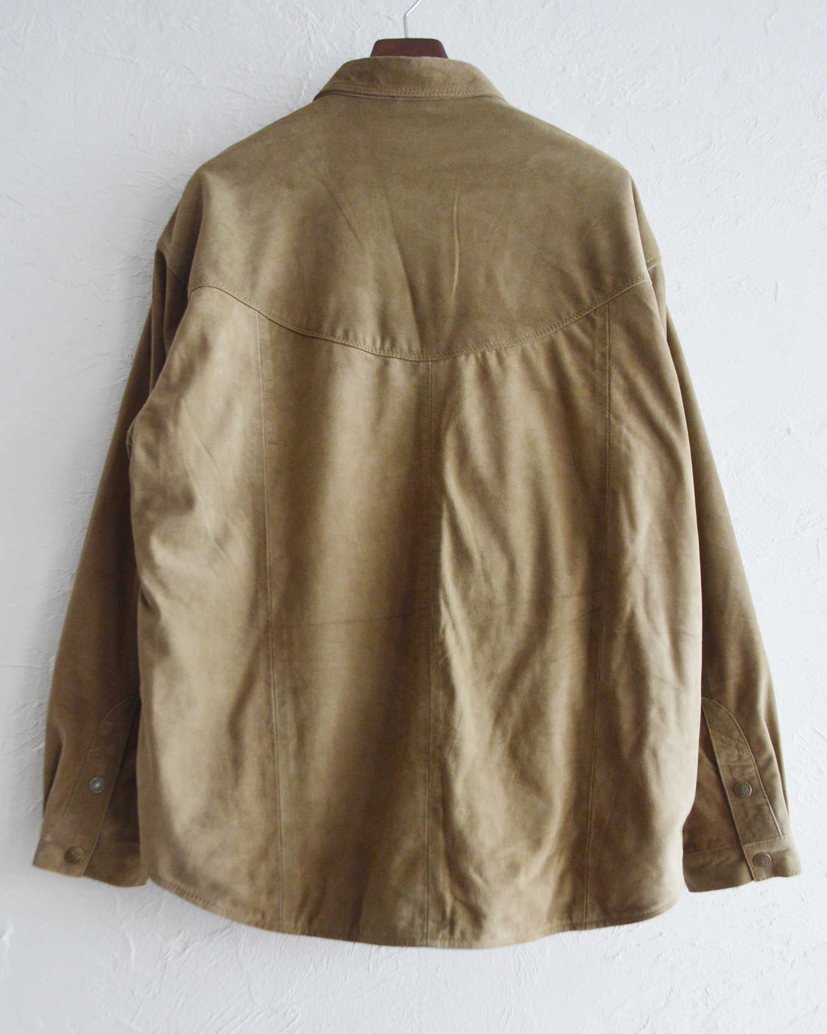 Nasngwam. ナスングワム / BRIGHT SUEDE SHIRTS ブライトスエードシャツ Lsize (BEIGE ベージュ)