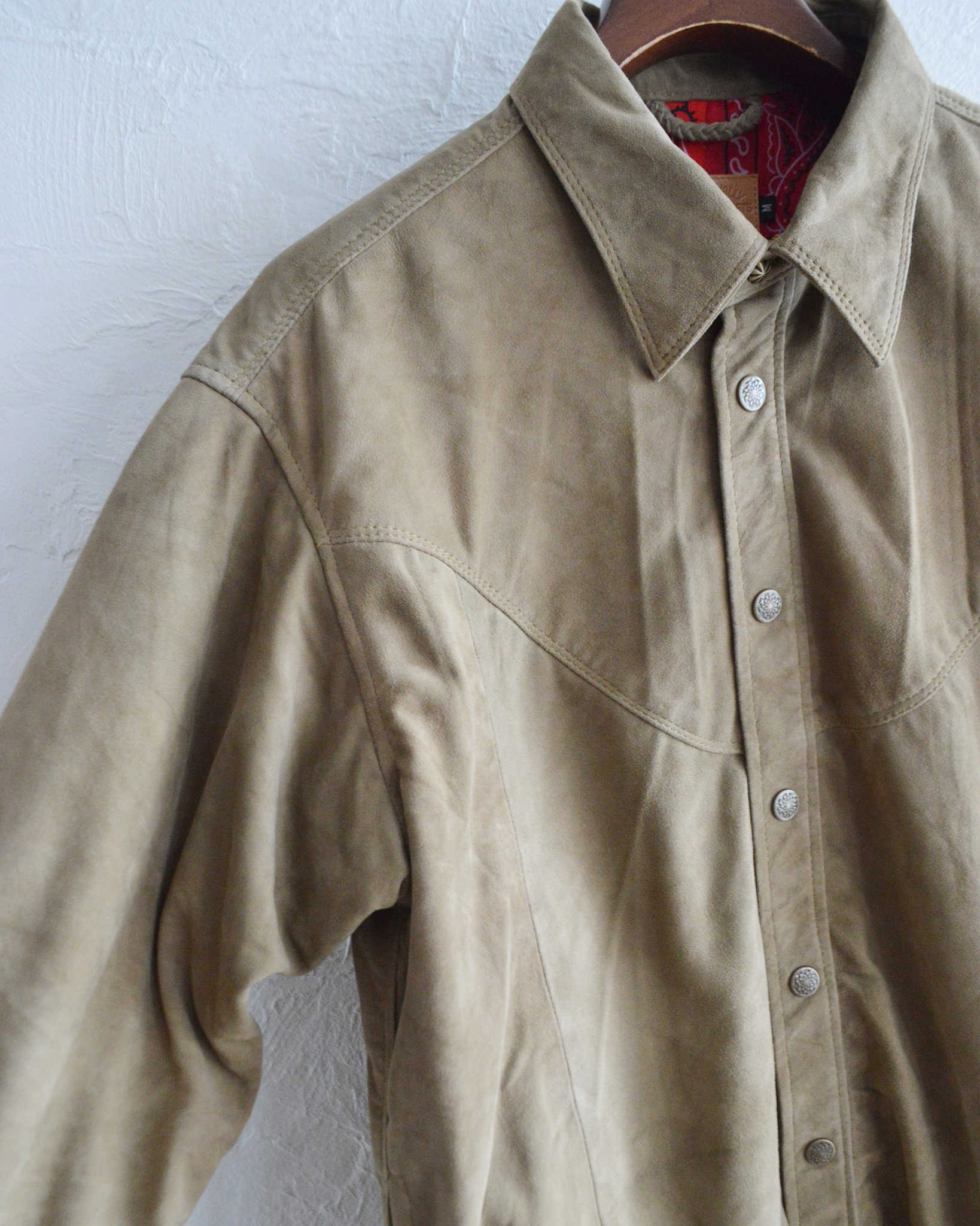 Nasngwam. ナスングワム / BRIGHT SUEDE SHIRTS ブライトスエードシャツ Msize (BEIGE ベージュ)