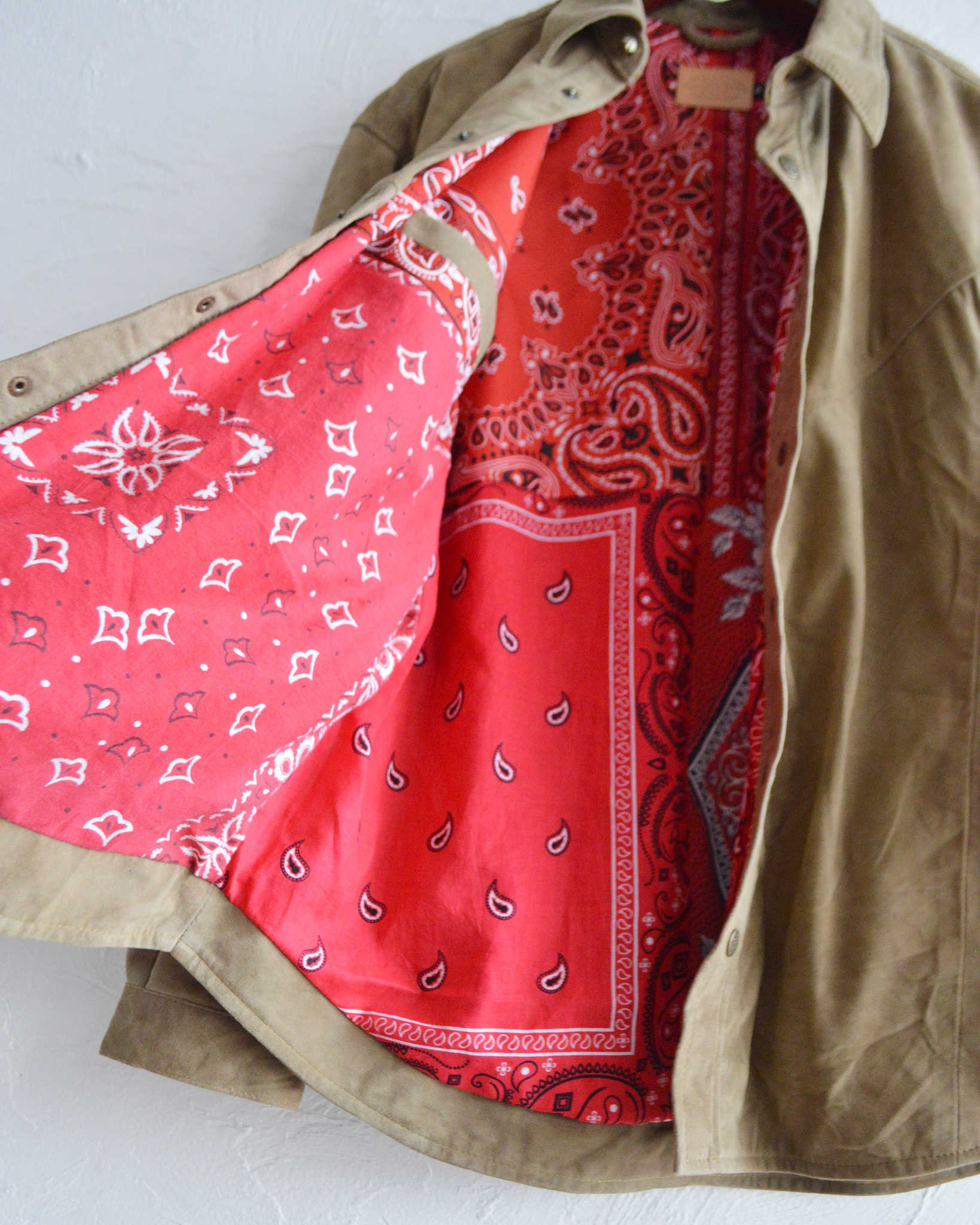 Nasngwam. ナスングワム / BRIGHT SUEDE SHIRTS ブライトスエードシャツ Msize (BEIGE ベージュ)