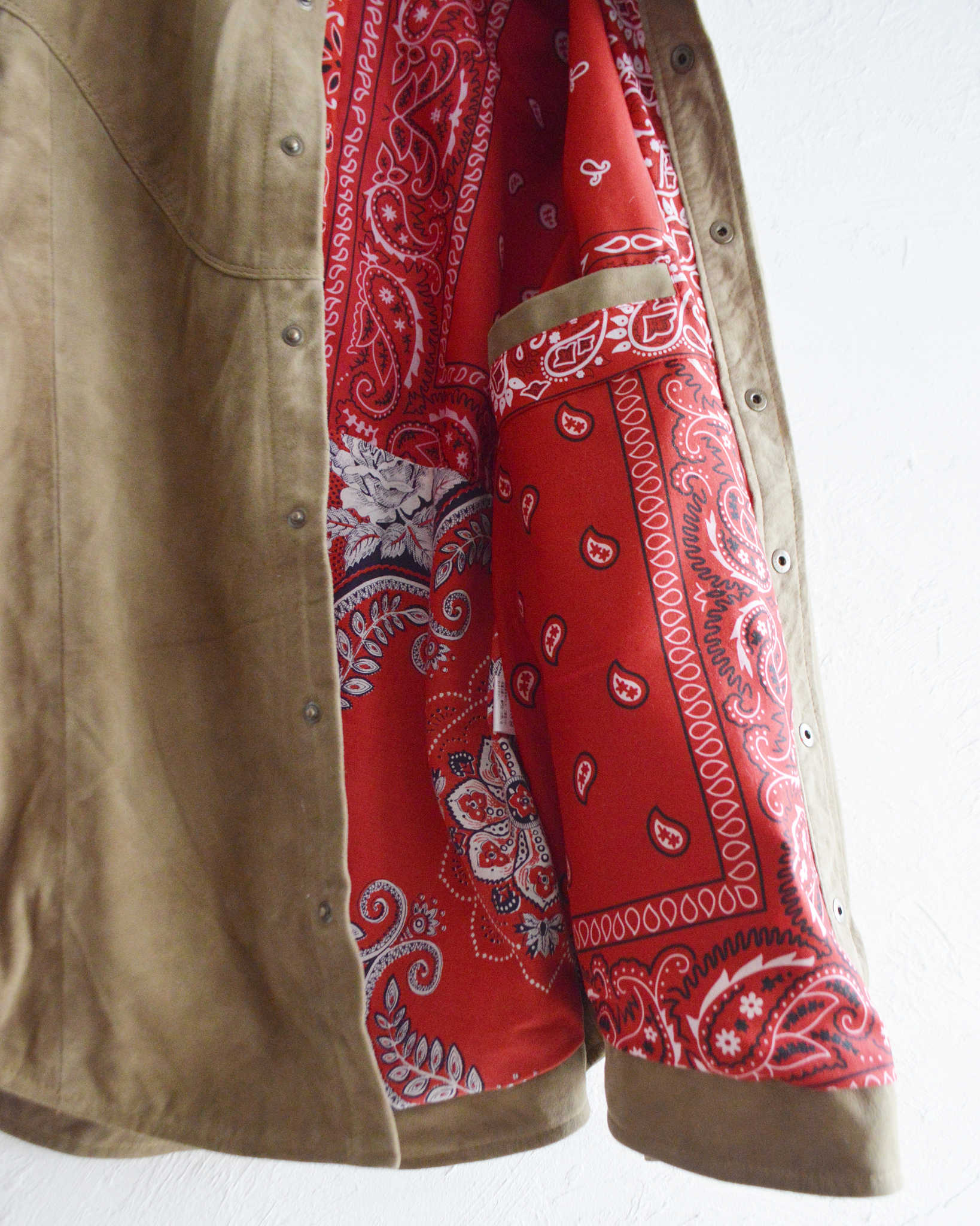 Nasngwam. ナスングワム / BRIGHT SUEDE SHIRTS ブライトスエードシャツ Msize (BEIGE ベージュ)