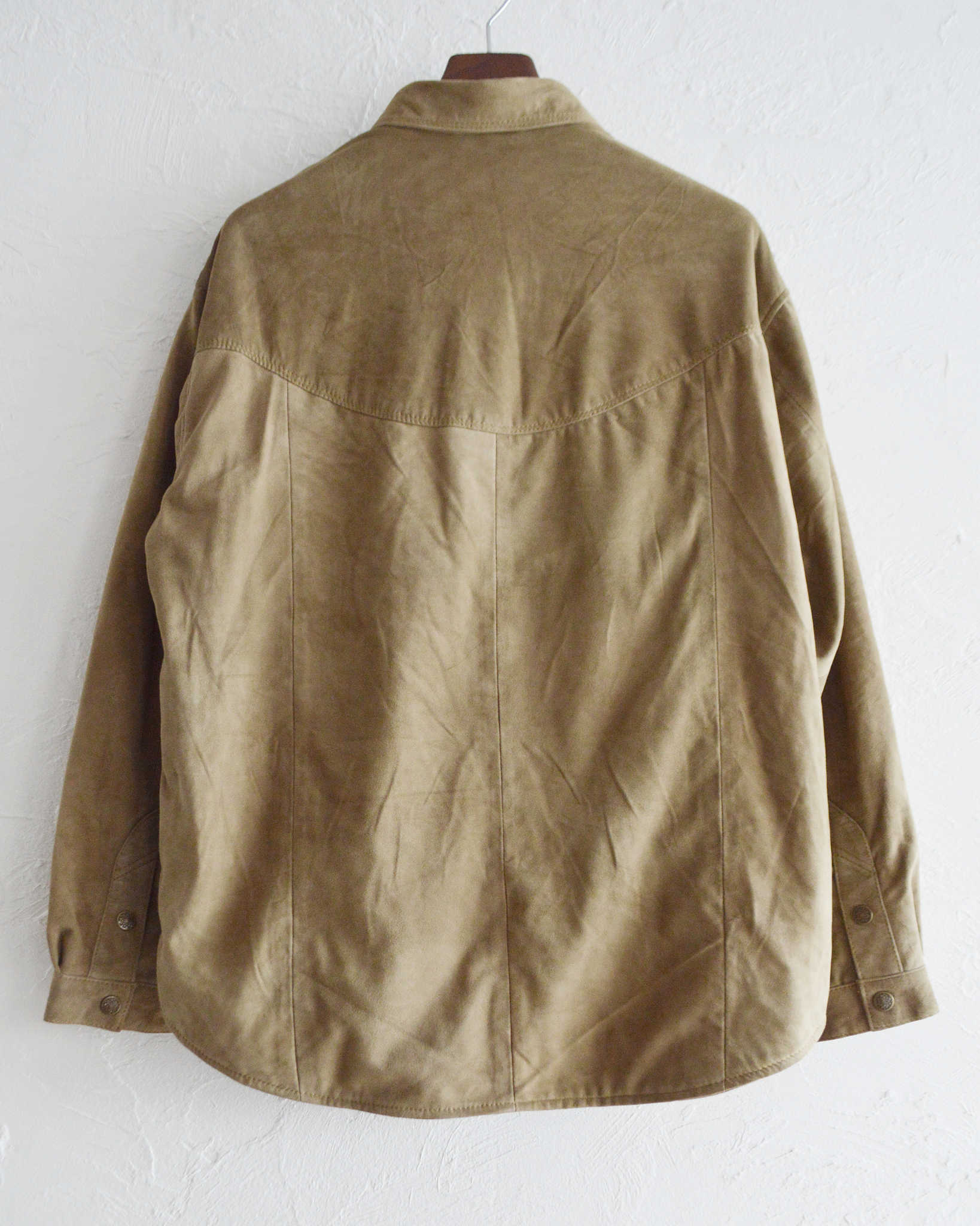 Nasngwam. ナスングワム / BRIGHT SUEDE SHIRTS ブライトスエードシャツ Msize (BEIGE ベージュ)