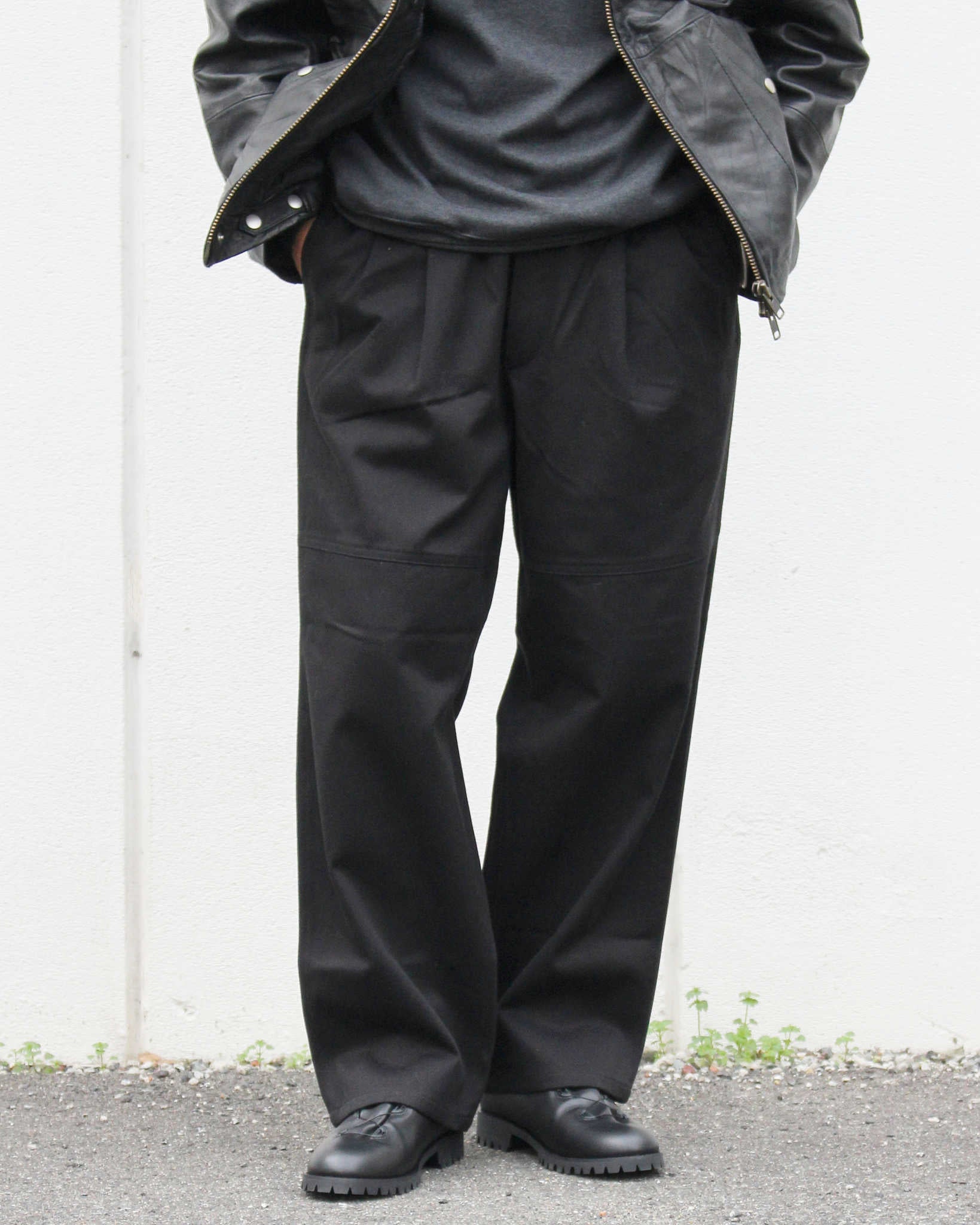 LAMOND ラモンド / FULLER CHINO CROSS BOLD FIT PANTS フラー