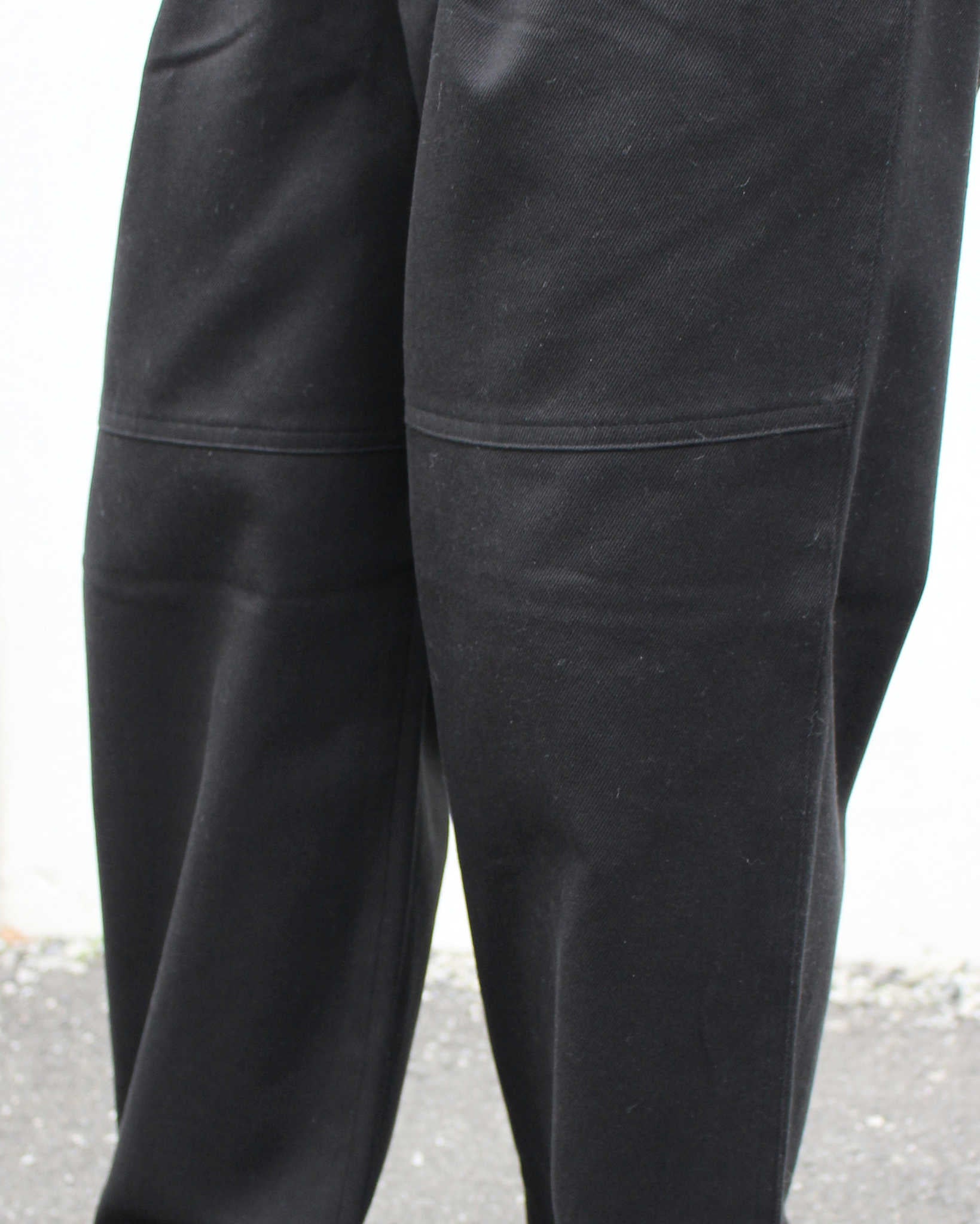 LAMOND ラモンド /  FULLER CHINO CROSS BOLD FIT PANTS フラーチノクロスボールドパンツ (BLACK ブラック)
